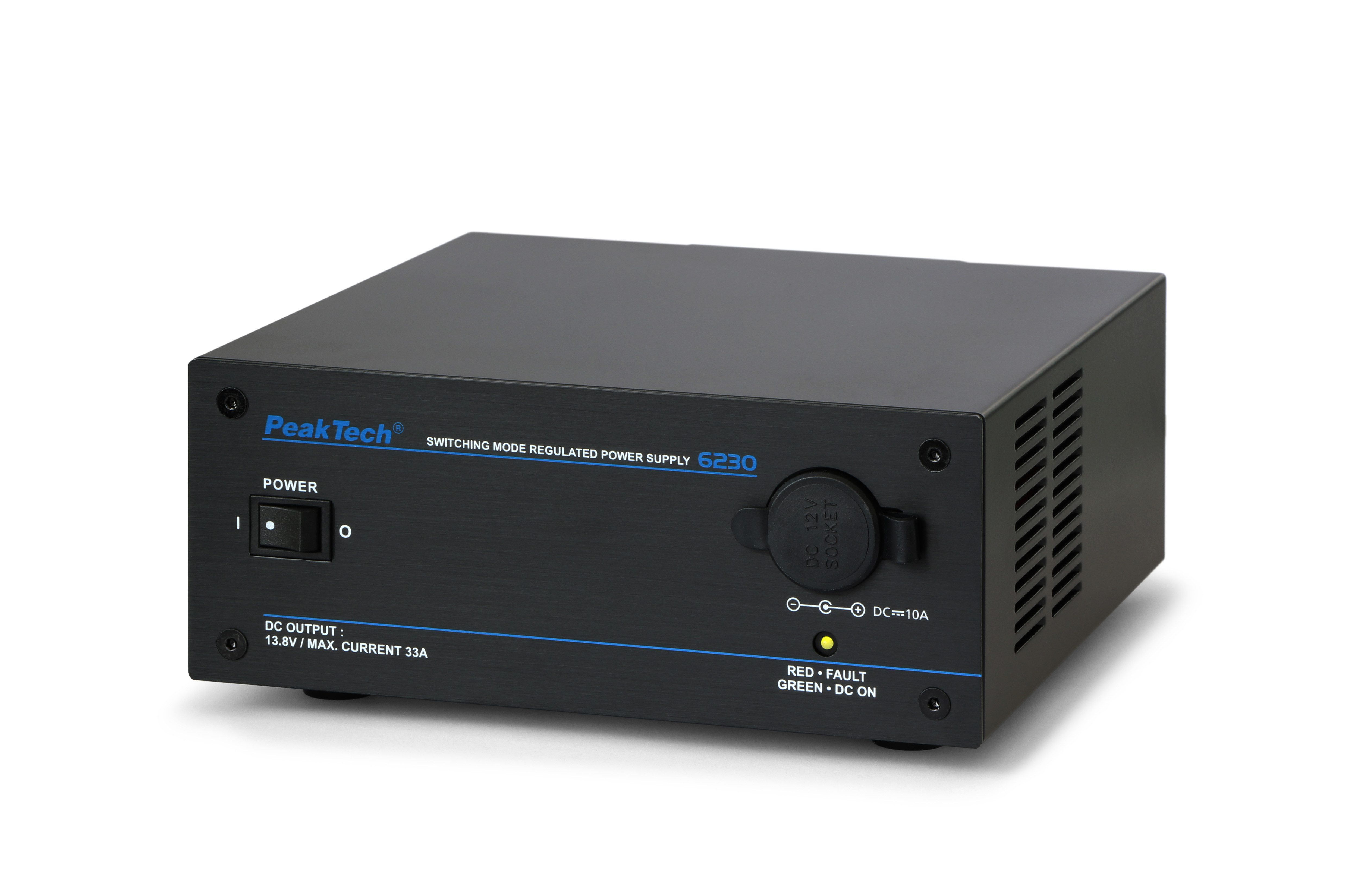 PeakTech 230 V 12 V 33 A 10 A DC Spannungswandler 230 V 12 V DC Labor-Netzteil