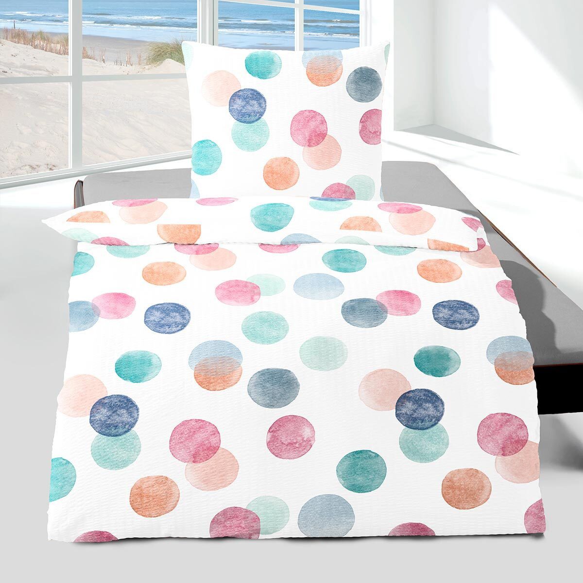 TRAUMSCHLAF Bettwäsche Bubbles, Seersucker, 2 teilig, günstig online kaufen
