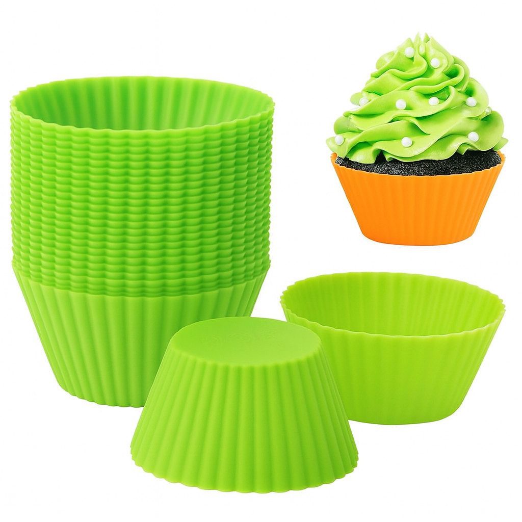 König Design Muffinform Backform Silikon Wiederverwendbare Muffinformen, (Set 16-tlg), Muffinförmchen Cupcake BPA-Frei