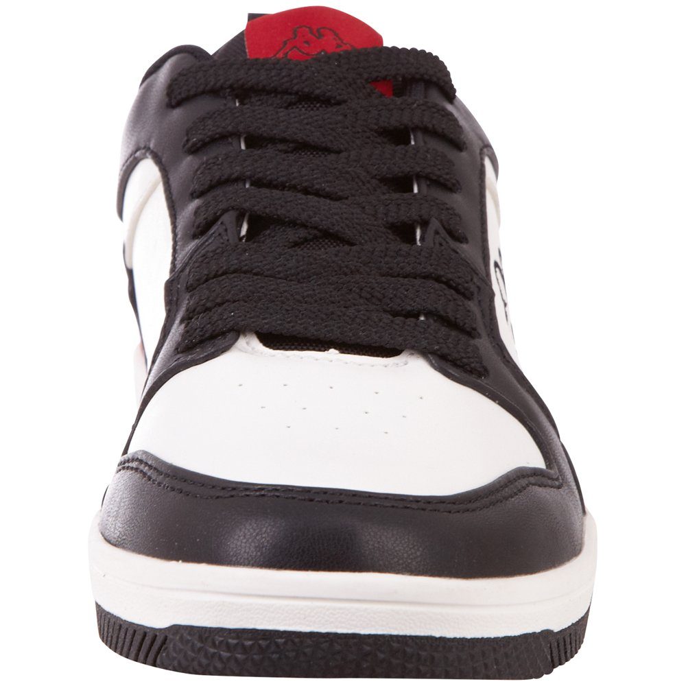 Kappa Basketball Look angesagtem in Retro Sneaker black-red -