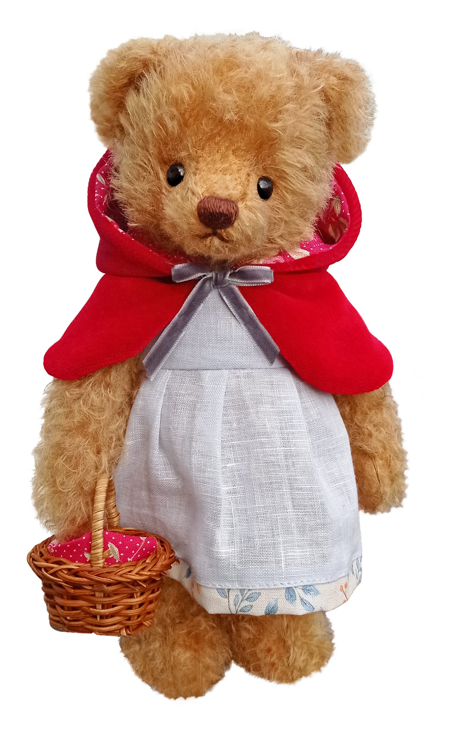 Teddy Hermann® Dekofigur Teddy Hermann Rotkäppchen 25 cm Teddybär mit Korb