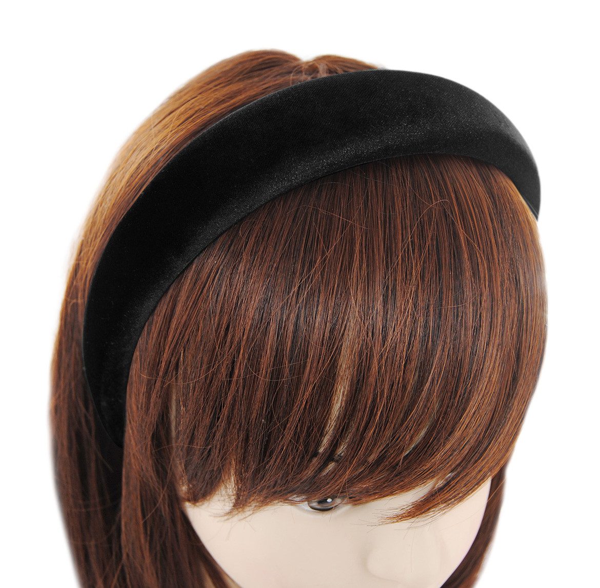 axy Haarreif Samt Haarreif Klassik gepolstert, Wunderschön Vintage Damen Stirnband Haarschmuck Haarreifen