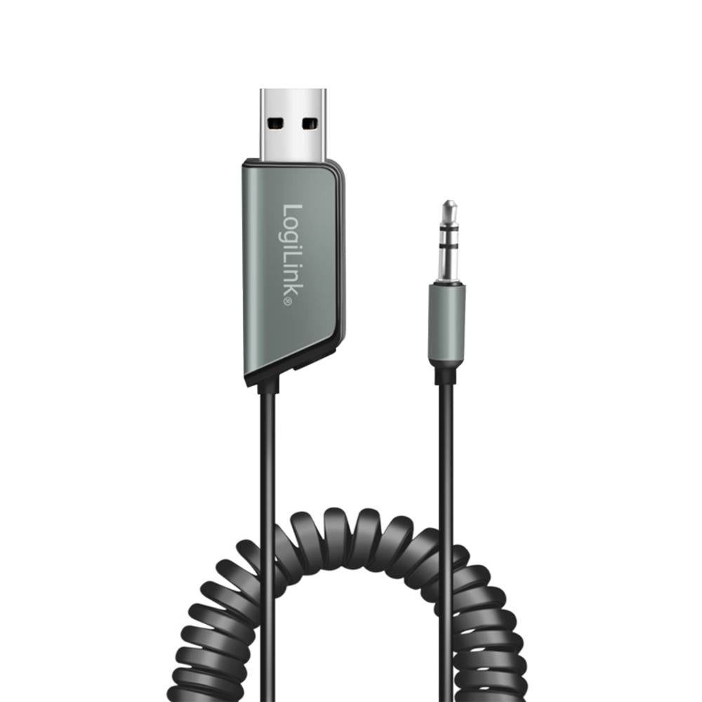 LogiLink Bluetooth 5.3 Audio-Empfänger für Fahrzeuge, 1x USB-A, 1x BT0065 Bluetooth-Adapter