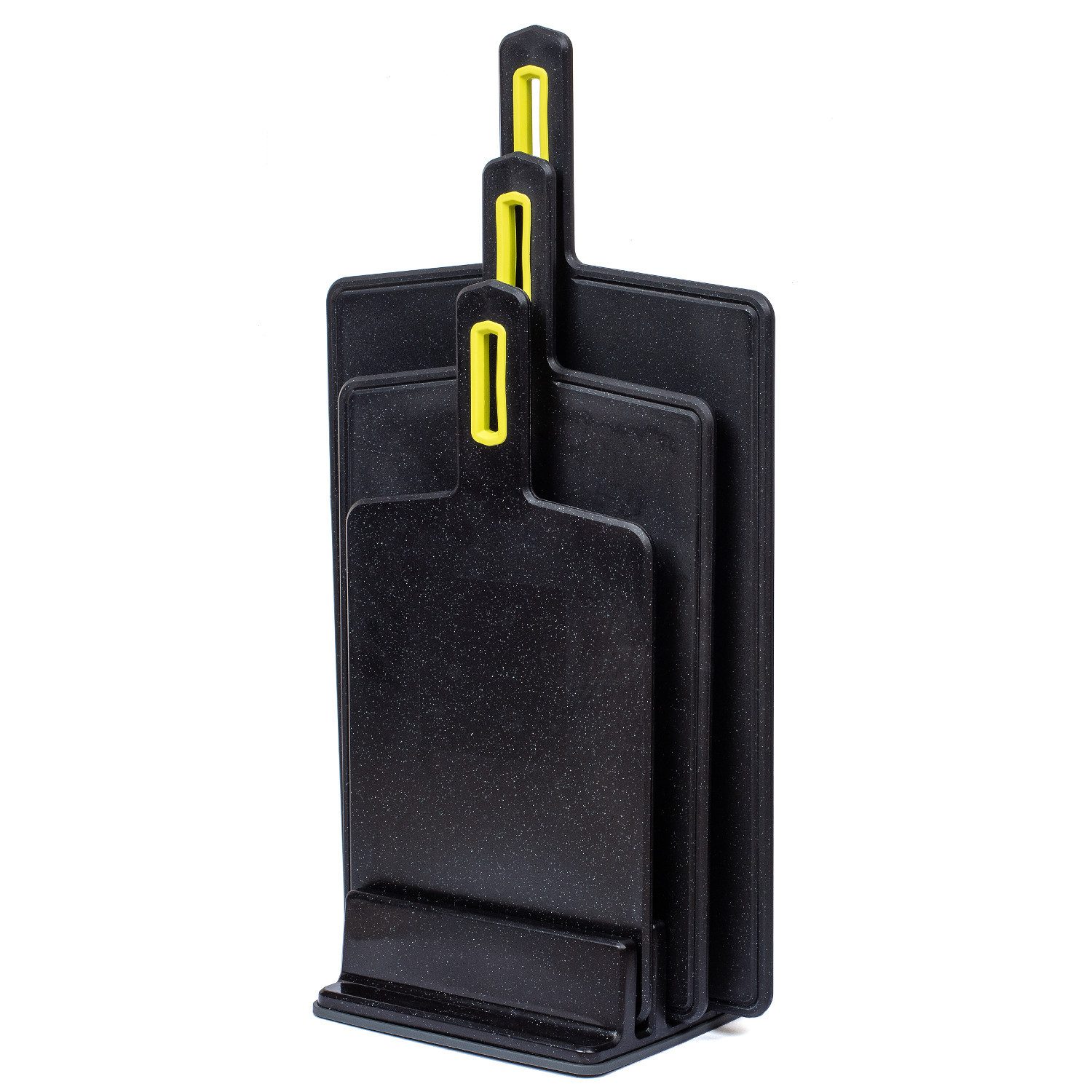 Practic Schneidebrett Satz Schneidebretter 3 Größen mit Ständer, Vegana