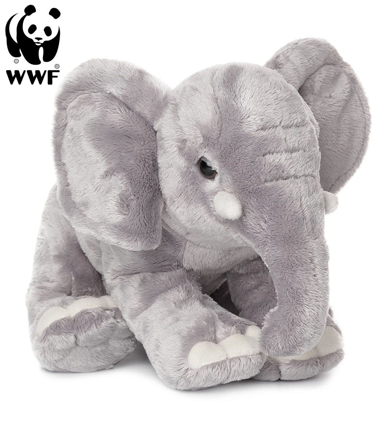 WWF Kuscheltier Plüschtier Elefant (Rüssel runter, 18cm), sitzend günstig online kaufen