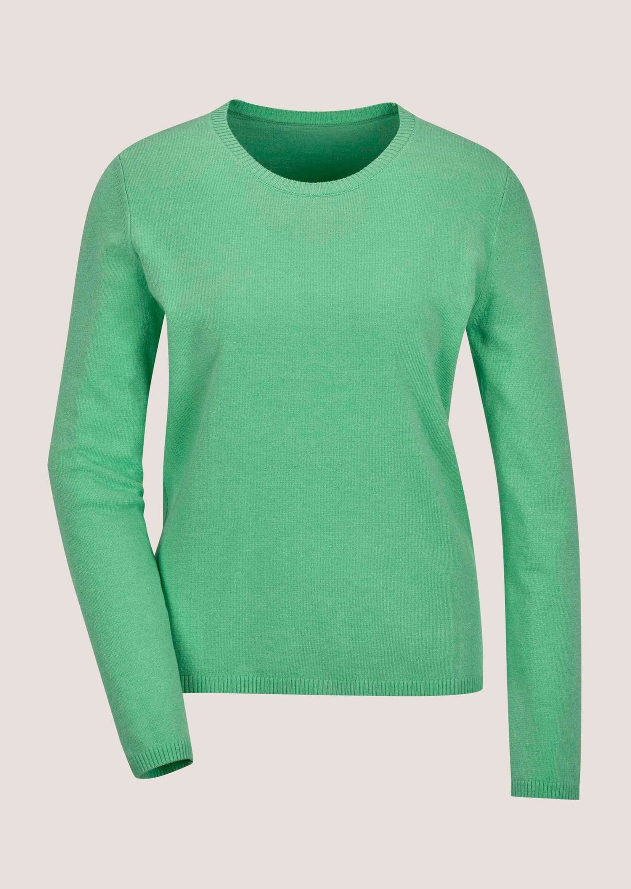 Strickpullover Leichtes Feinstrick-Oberteil mir Rundhals