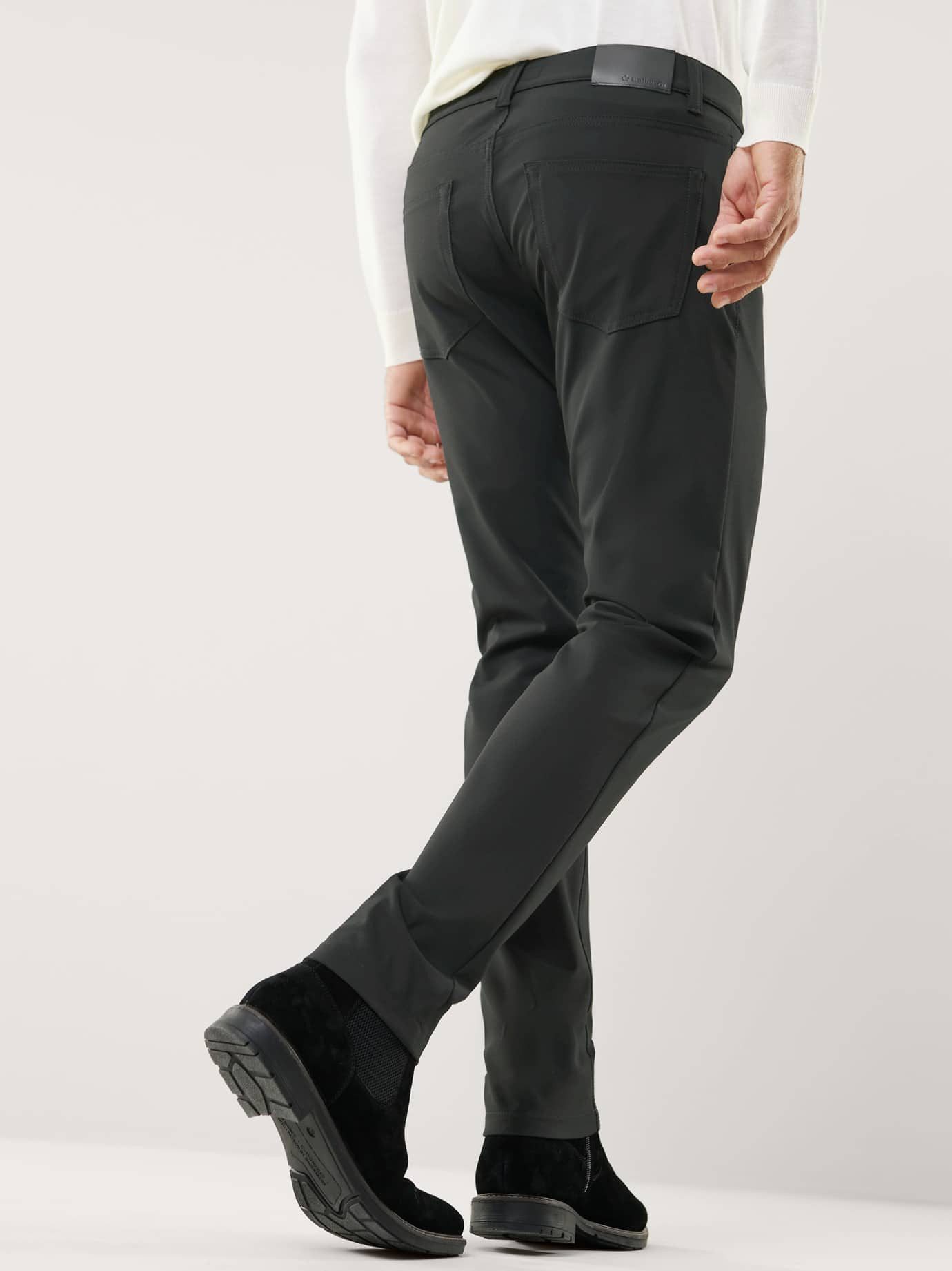 Walbusch 5-Pocket-Hose Herren Modern Fit Five Pocket Hose 360° Stretch knitterfrei Wasserabweisend, schnelltrocknend, pflegeleicht, Flex-Bund – Bild 4 von 4