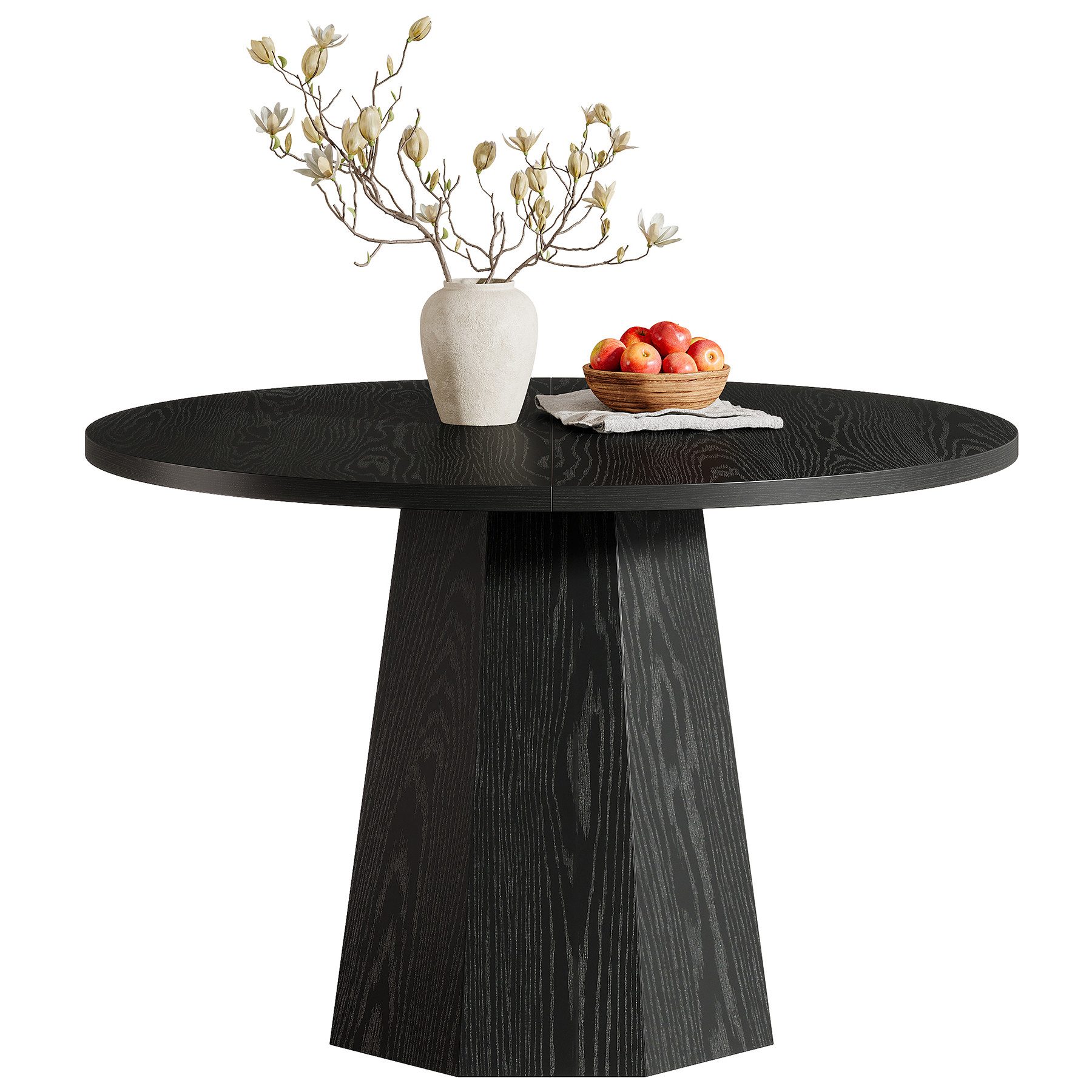 Tribesigns Esstisch Runder Esstisch, 118 cm Kreisförmiger kleiner Küchentis günstig online kaufen