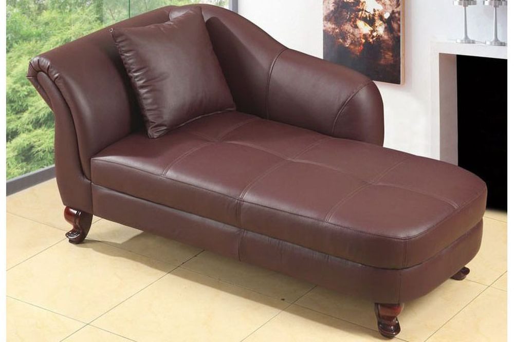 JVmoebel Chaiselongue Lounge Liege Ottomane aus Leder für entspannte Stunden, Made in Europa