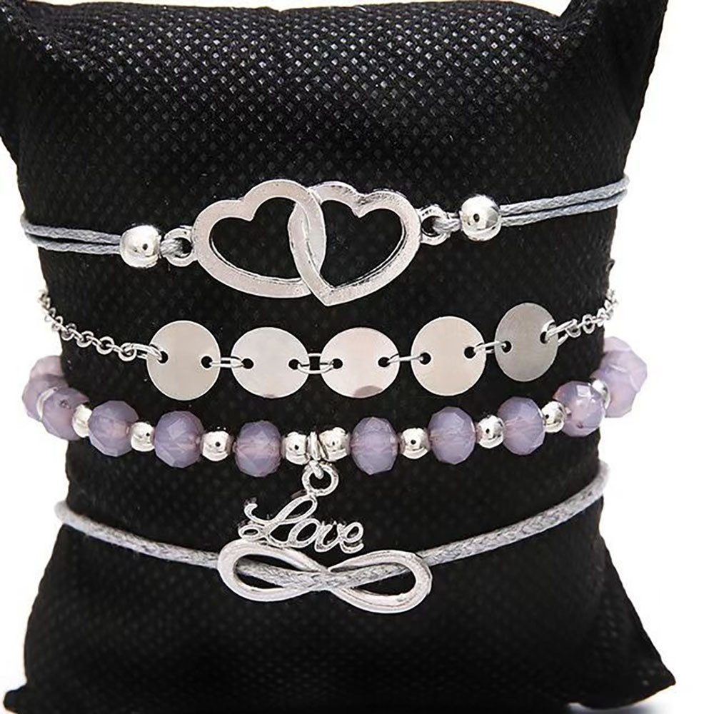 The Beauty House Armband Set Damen Armband-Set – 4-teilig mit Herz, Infinit günstig online kaufen