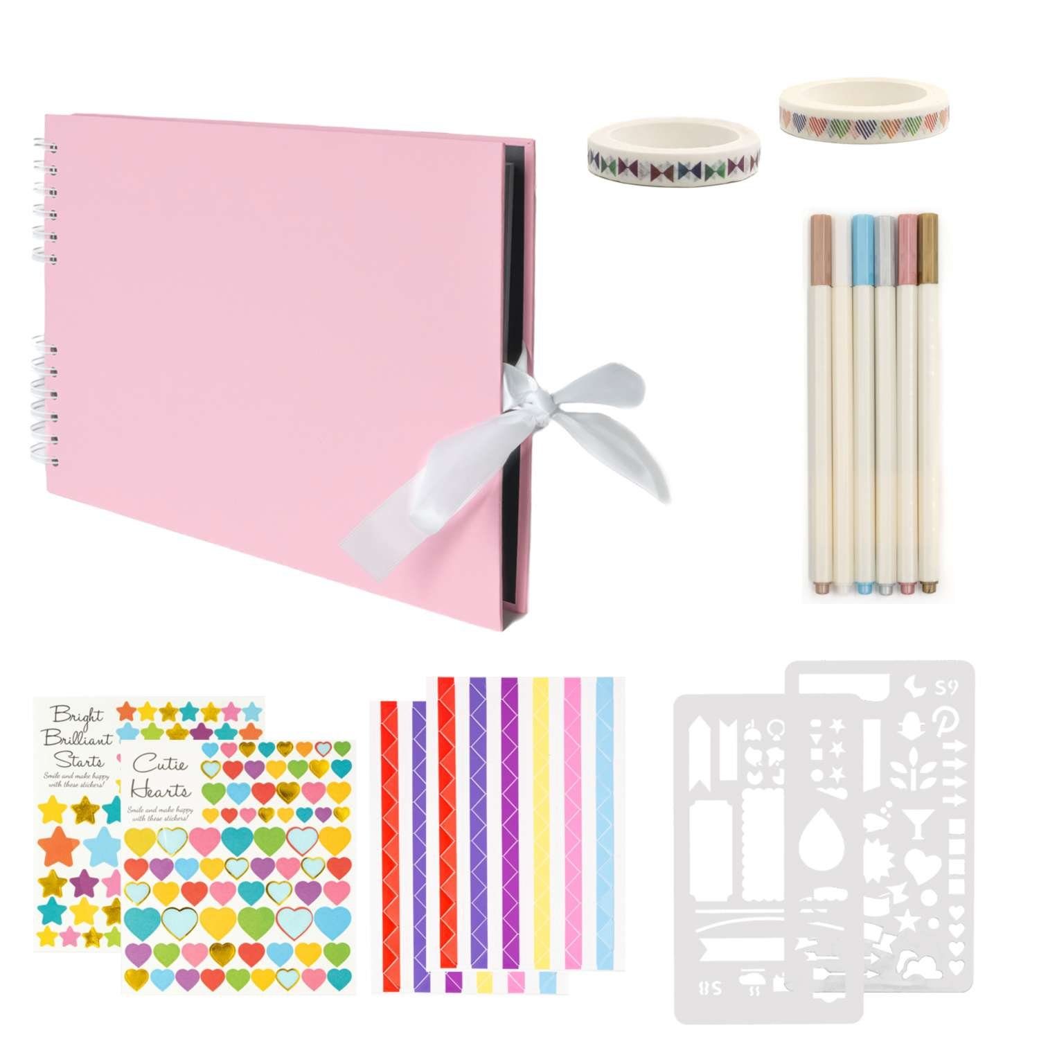 Intirilife Fotoalbum (1-St), Fotobuch zum selbst gestalten mit Spiralbindung