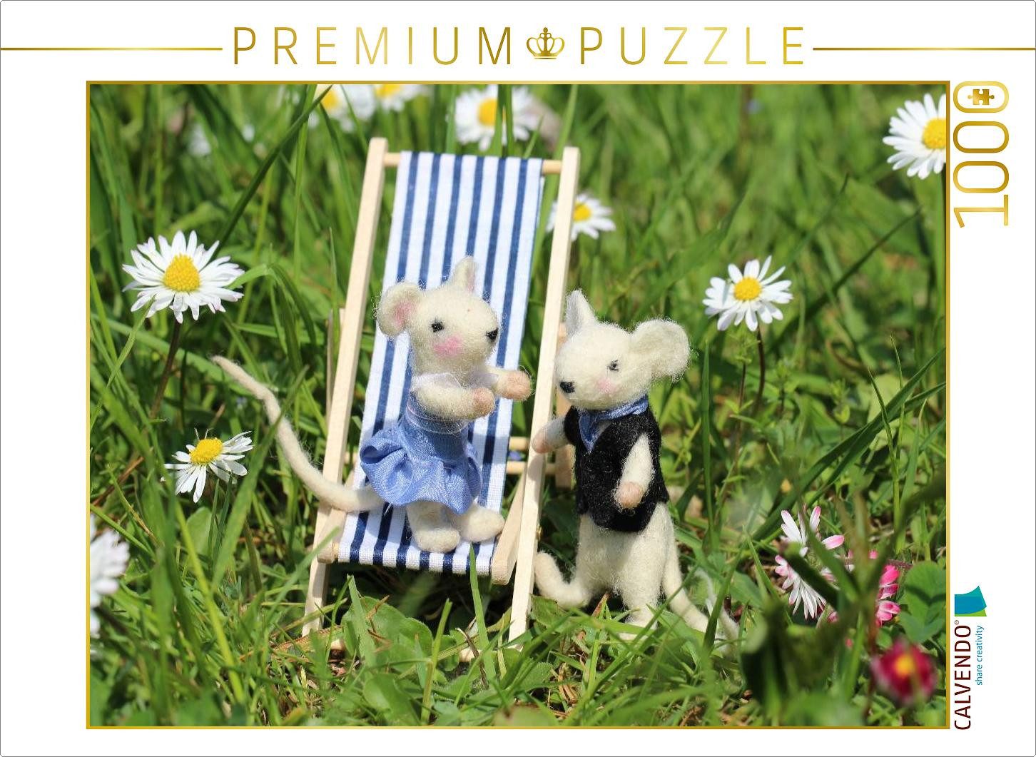 CALVENDO Puzzle CALVENDO Puzzle The Mouse Family Goes on Vacation, 1000 pieces, finis, 1000 Puzzleteile