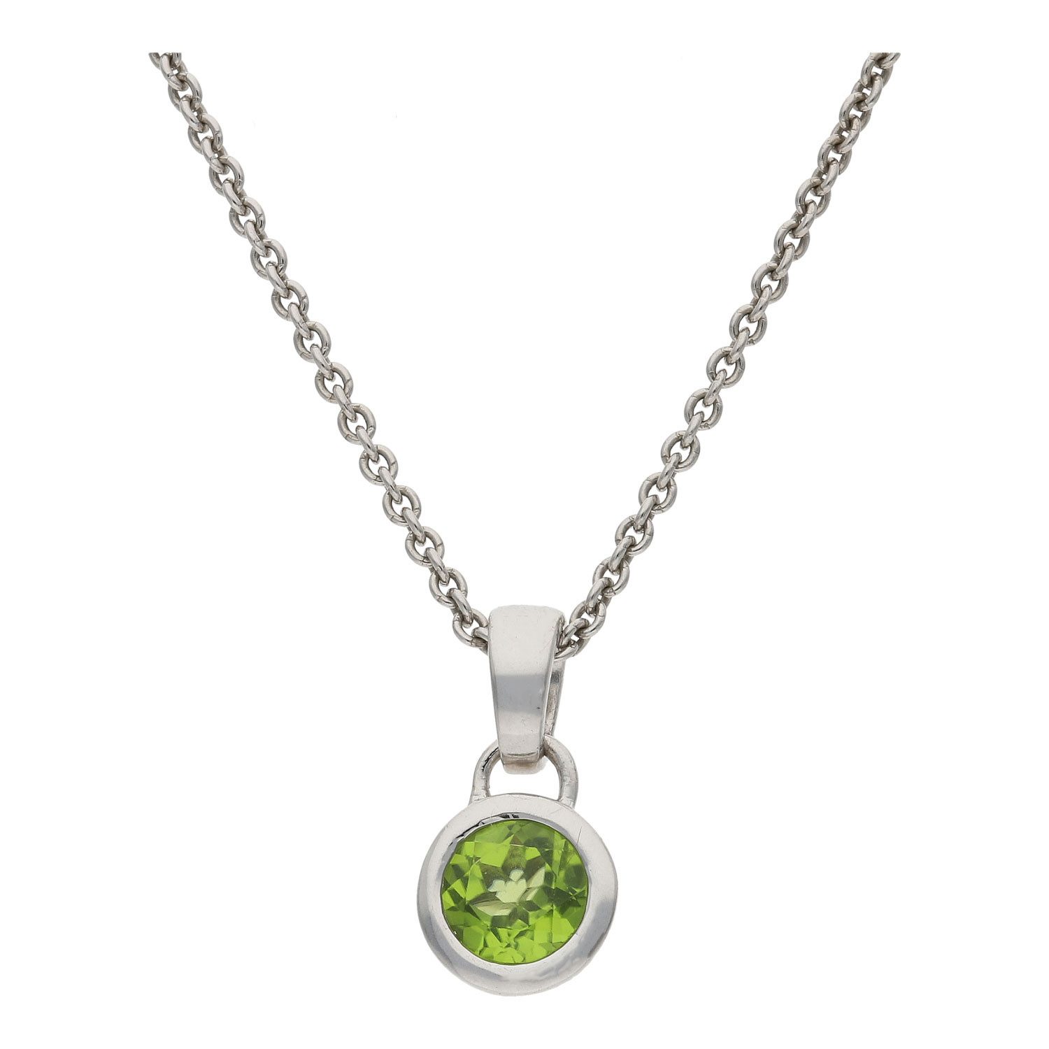 JuwelmaLux Kettenanhänger Kettenanhänger Silber 925 Peridot Grün 1,05ct. JL10-02-3839 JuwelmaLux (1-tlg), Schmuckanhänger