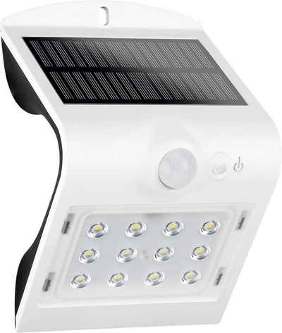 REV LED Solarleuchte mit Bewegungsmelder, außen, IP65, weiß