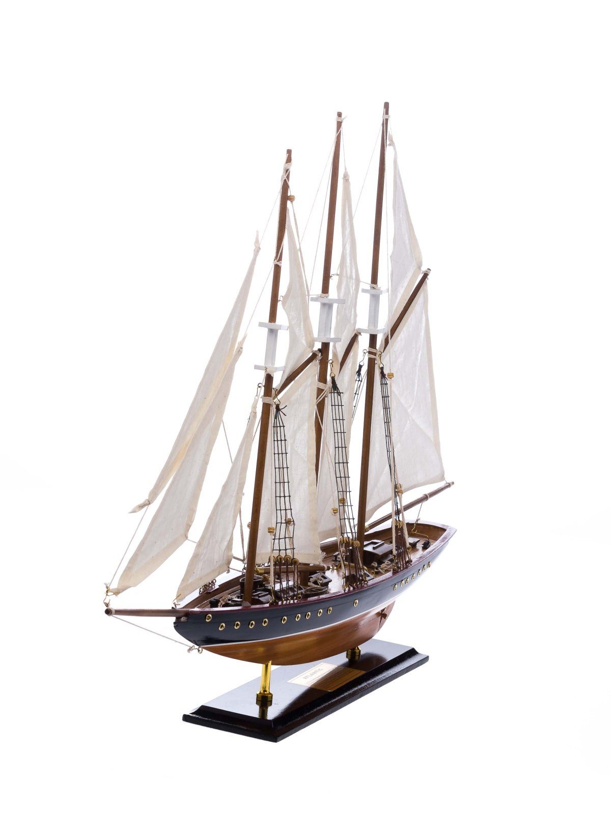 Aubaho Dekoobjekt Modellschiff Atlantic Segelschiff Segelyacht Yacht Schiff 71cm kein Ba