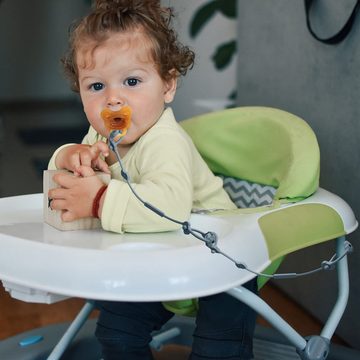 Coonoor Schnullerbefestigung Babyspielzeug Schnullerkette Silikon Spielzeug Sicherheitsgurt, (2-tlg), Silikon in Lebensmittelqualität