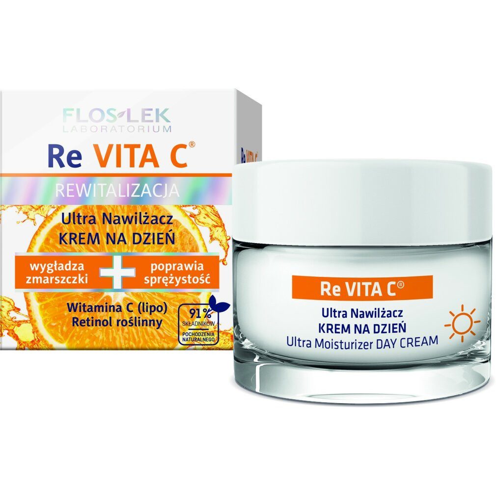Floslek Tagescreme FLOSLEK Revita C 40+ Gesichtscreme Ultra Moisturizer