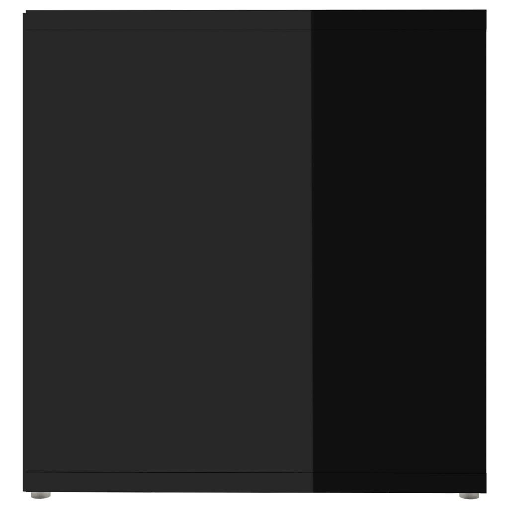 Hochglanz-Schwarz möbelando Regal cm, in 3009516, LxBxH: 35x72x36,5