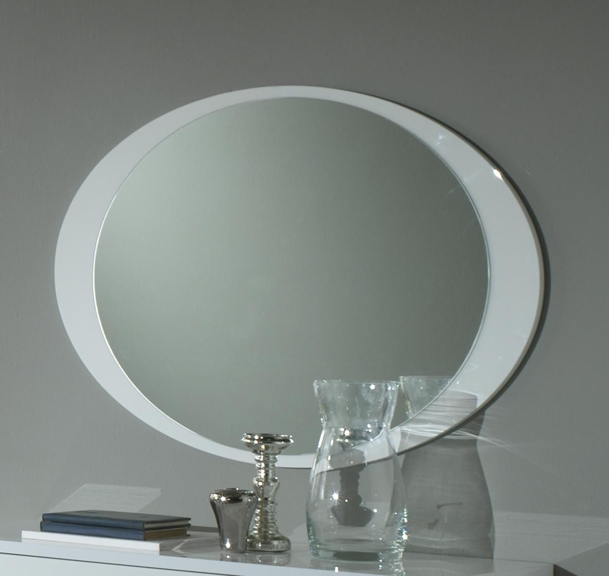 Xlmoebel Wandspiegel Luxus Ovaler Spiegel für modernes Schlafzimmer im klassischen Sti, Made in Europa