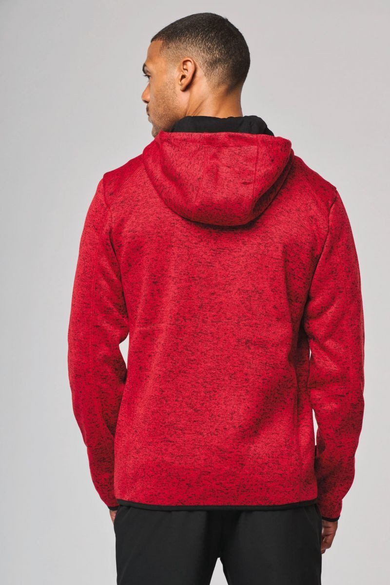 Proact Kapuzensweatjacke Herren-Hoodie aus Chiné