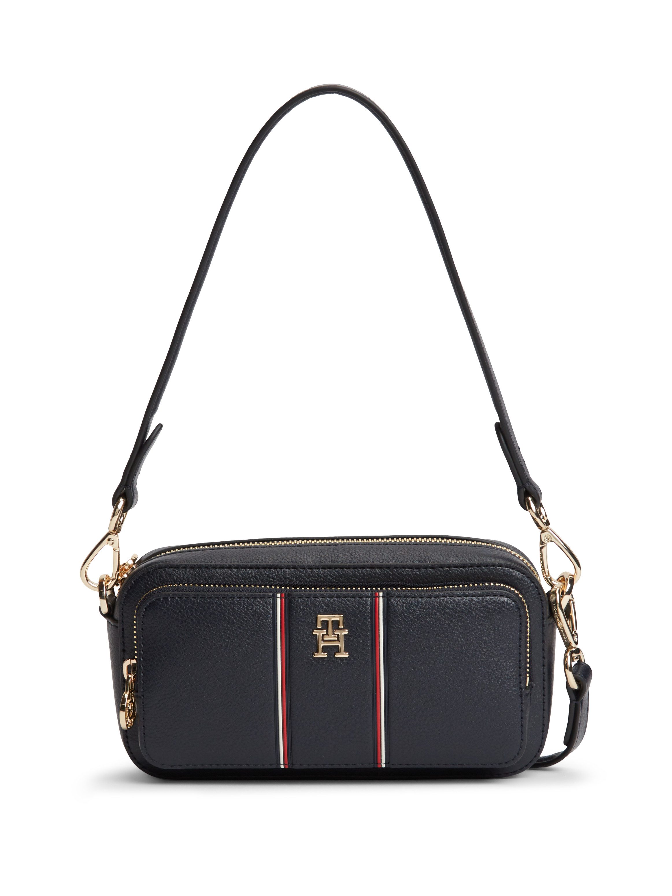 Tommy Hilfiger Mini Bag TH DAILY CAMERA BAG CORP, Damen Umhängetasche, Tragetasche mit TH-Schmucklogo
