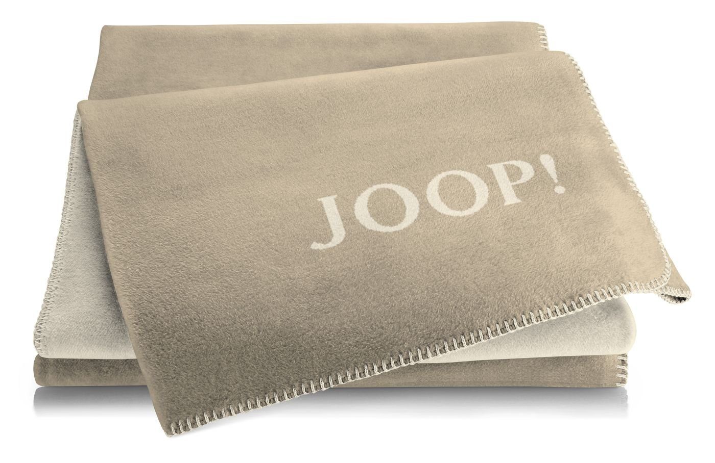 Wolldecke Kuscheldecke Wohndecke 150 x 200 Zierstich Cashew-Macchia., JOOP! günstig online kaufen