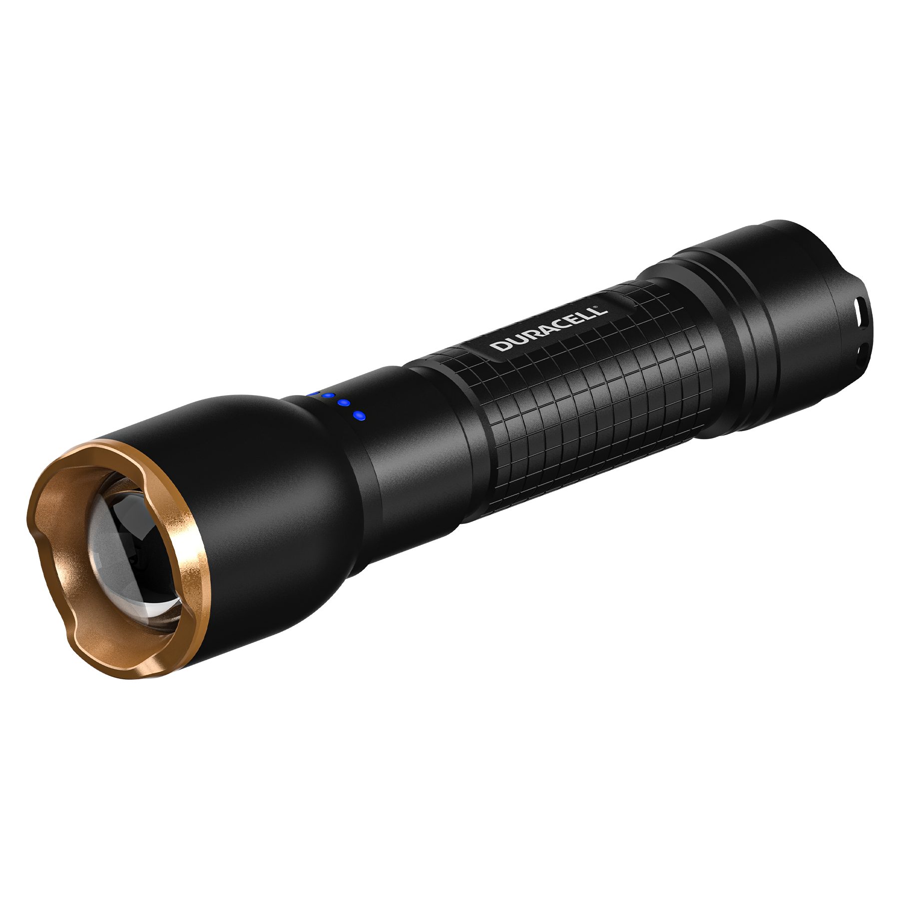 Duracell LED Taschenlampe DF2500R, High/Mid/ Low Focus-Funktion aufladbar USB-C in & out