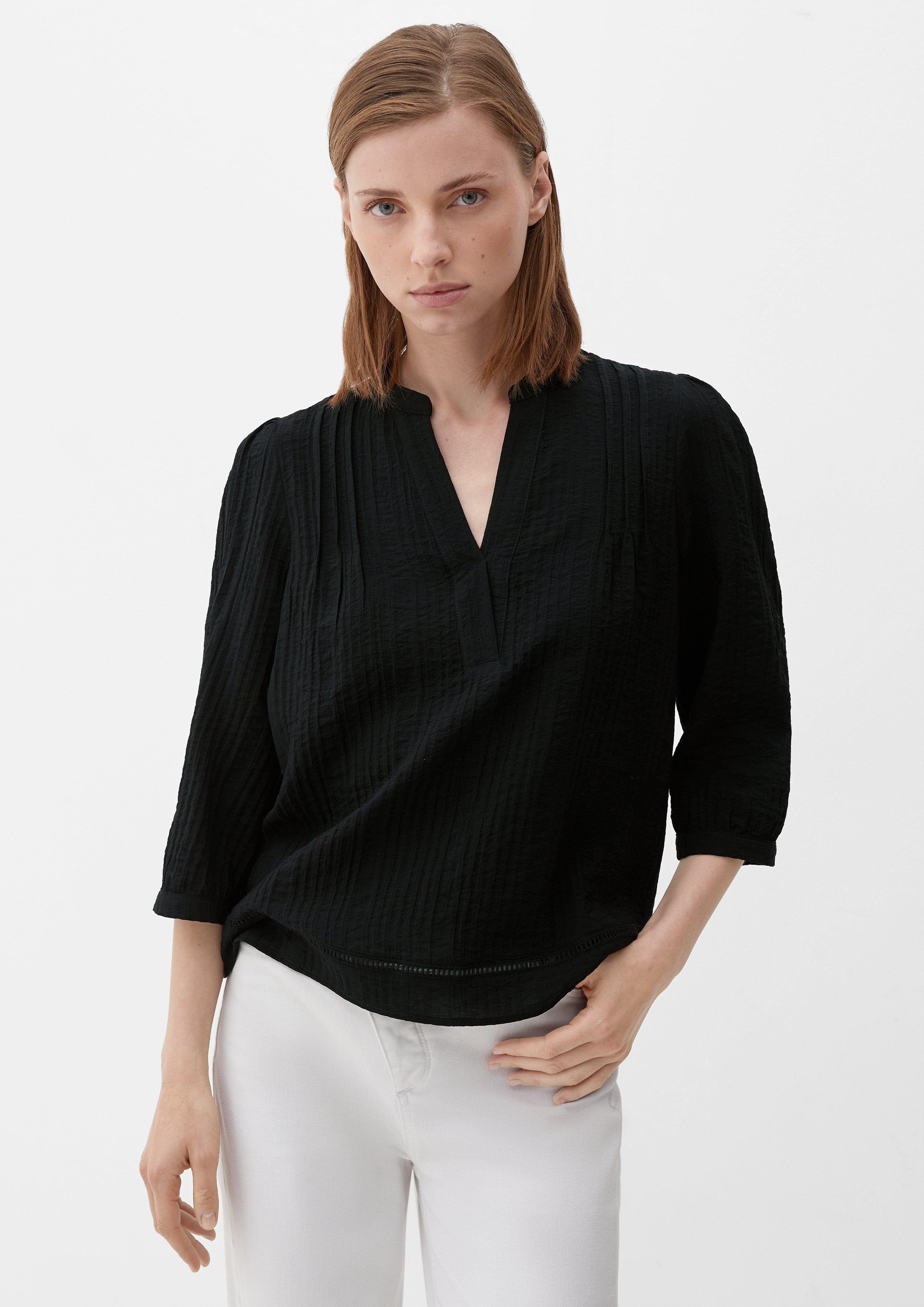 Langarmbluse Bluse aus Viskosemix