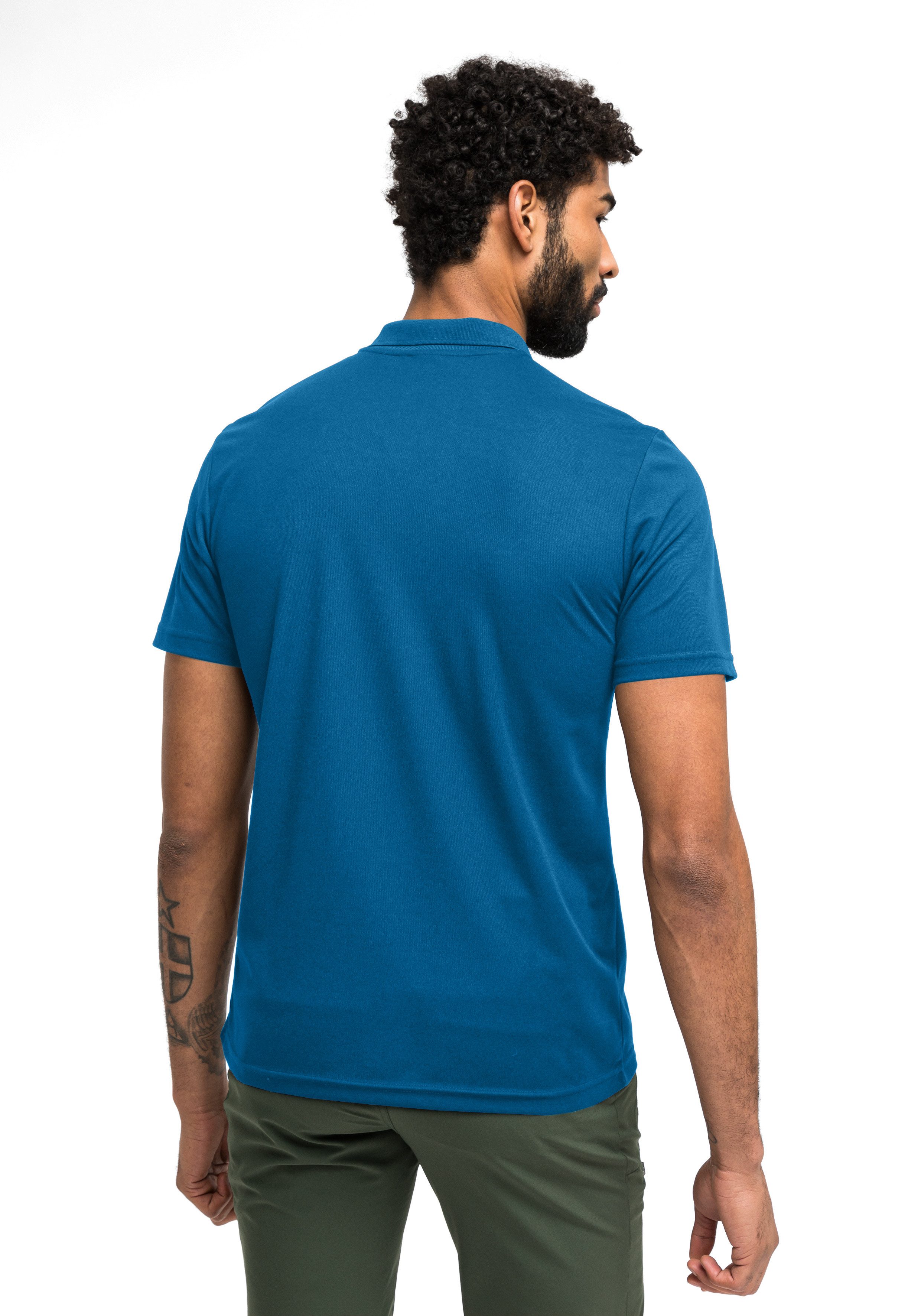 Maier Sports Poloshirt Ulrich Herren Polo kurzarm, leichtes Shirt, Funktionsshirt mit Kragen Reg Fit