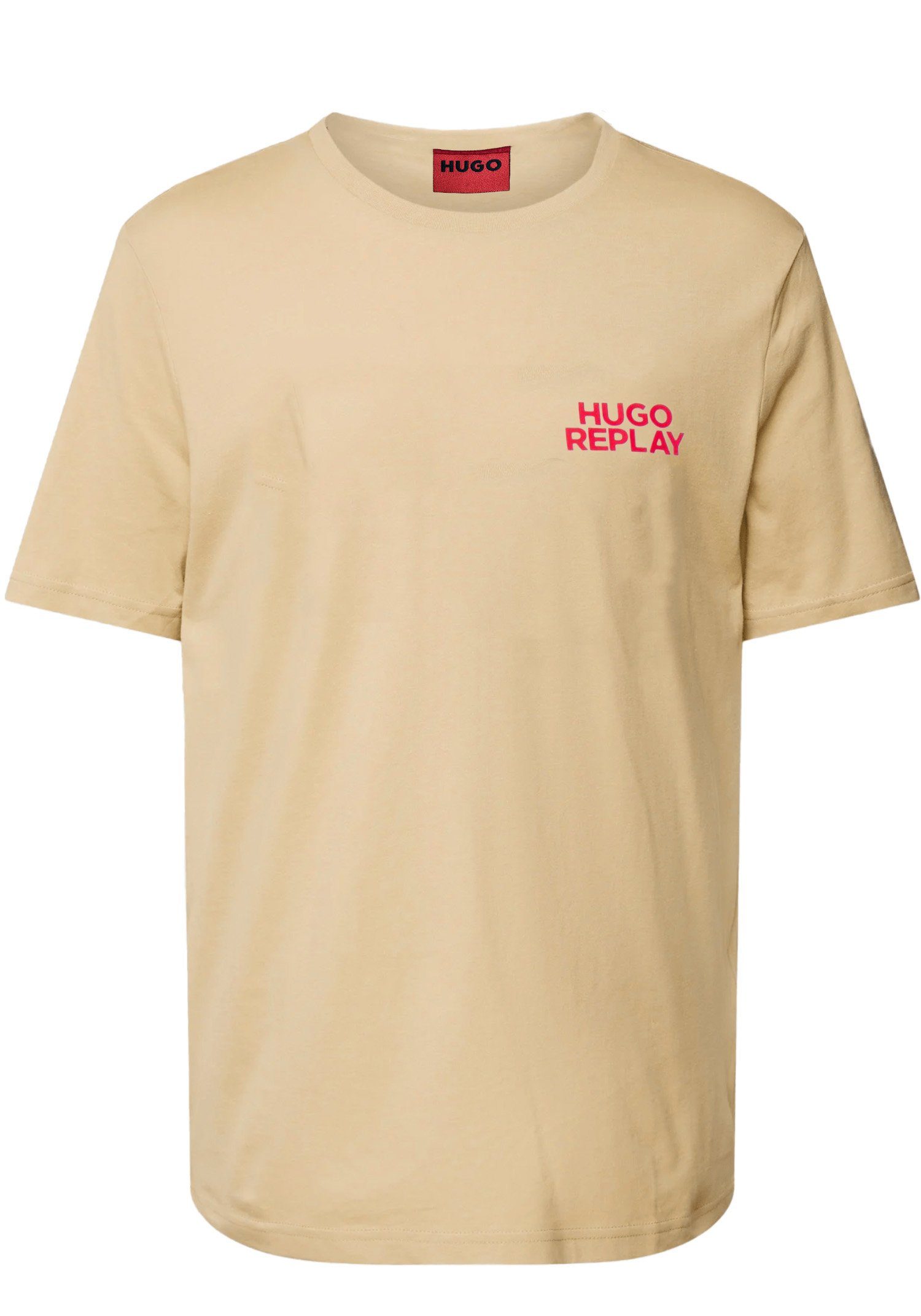 HUGO T-Shirt Hugo Boss Replay Herren Shirt mit Logo auf der Brust
