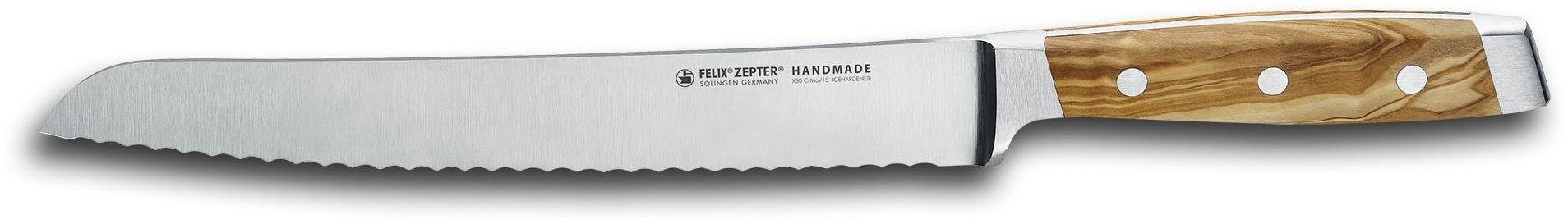 First einem Brotmesser Stück Felix geschmiedet Class Solingen Wood, aus