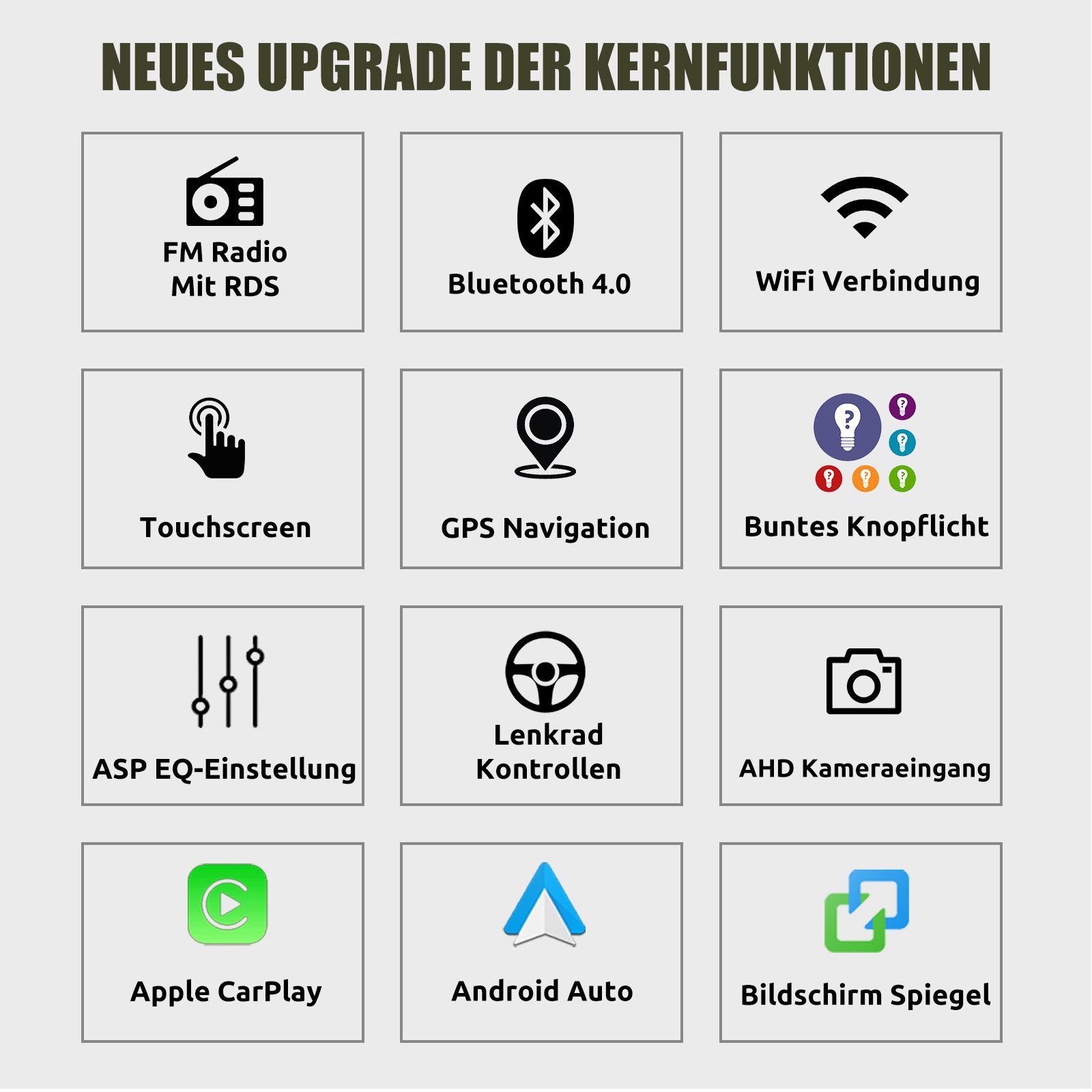 ESSGOO Für VW Polo 9N Golf 4 Passat B5 T5 Android 15 Autoradio 64G Carplay Autoradio (Digitalradio (DAB), 4+64GB(optional), RDS, AM, FM)