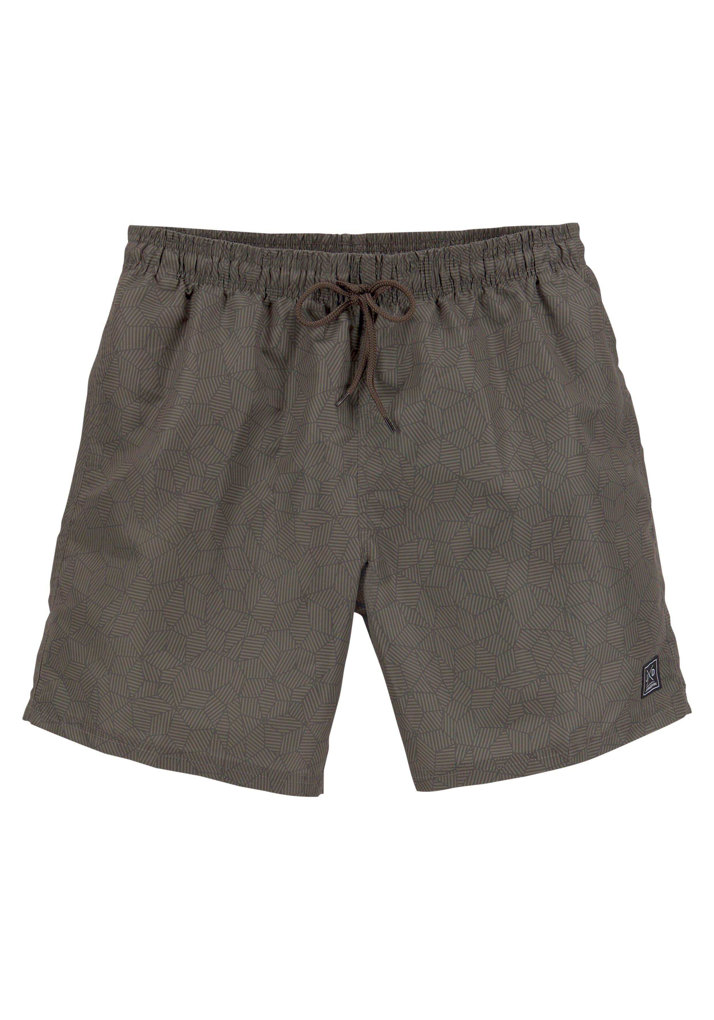 John Devin Badeshorts "Rylan", im Geo Druck günstig online kaufen