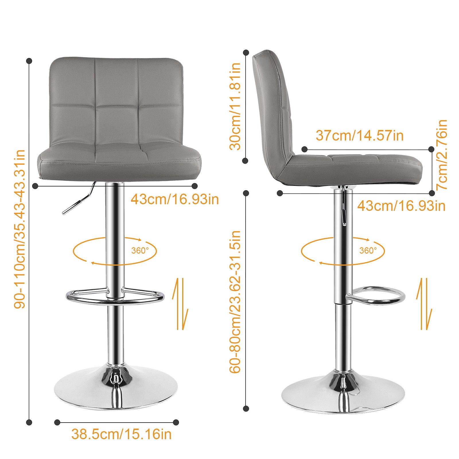 BIGZZIA Barhocker 2er Set - Barhocker günstig online kaufen