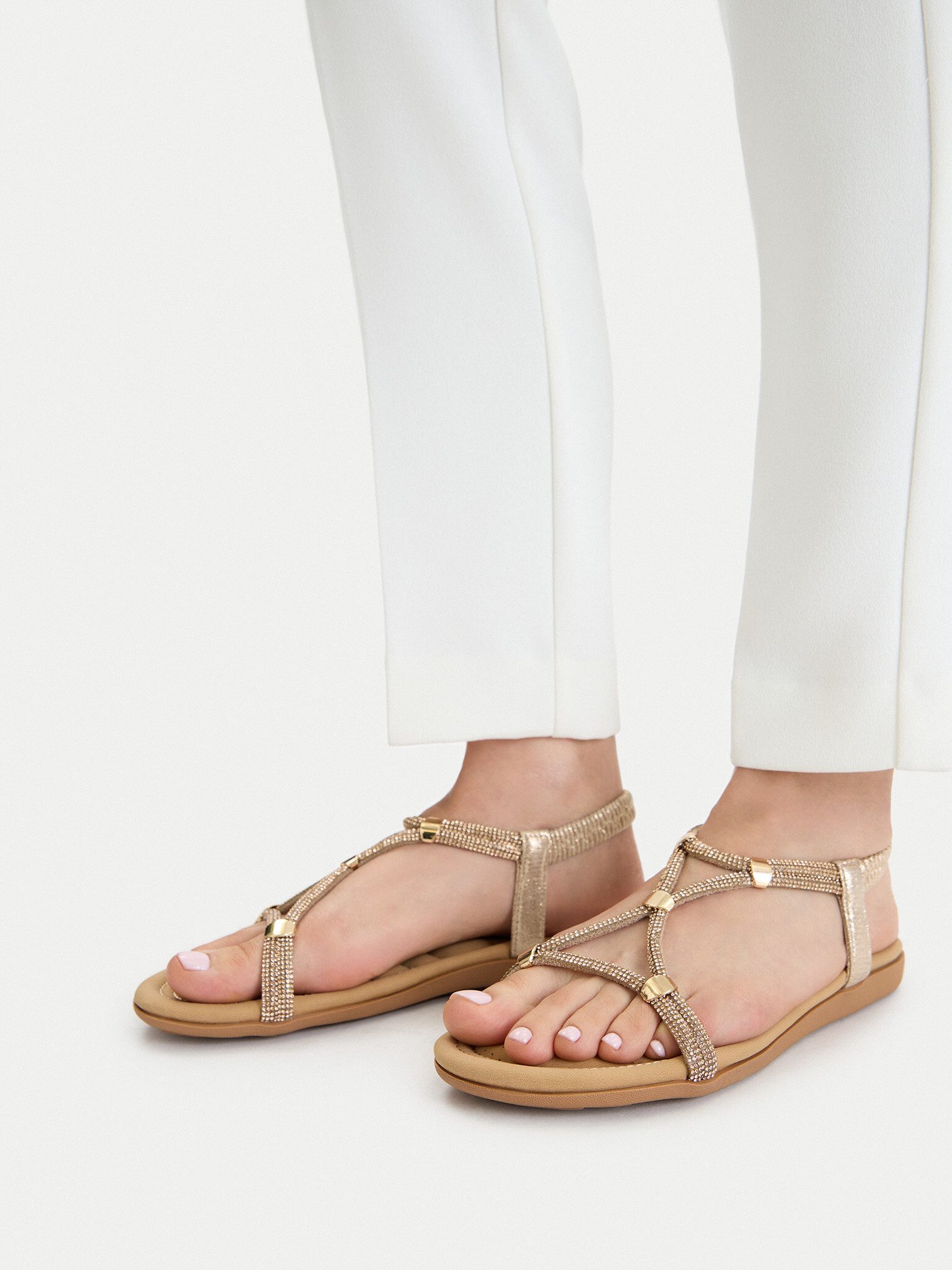Jenny Jenny Damen Sandals Gold JENNY-CEO-CARA WP01-1605-06 Gold Sandale