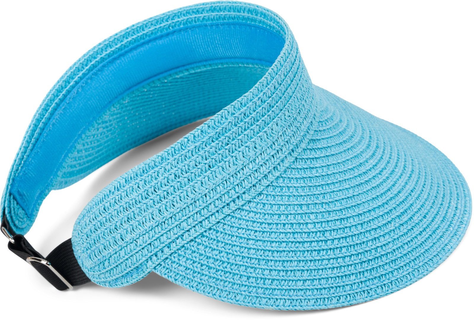 styleBREAKER Visor Papierstroh Visor Cap Einfarbig (1-St)