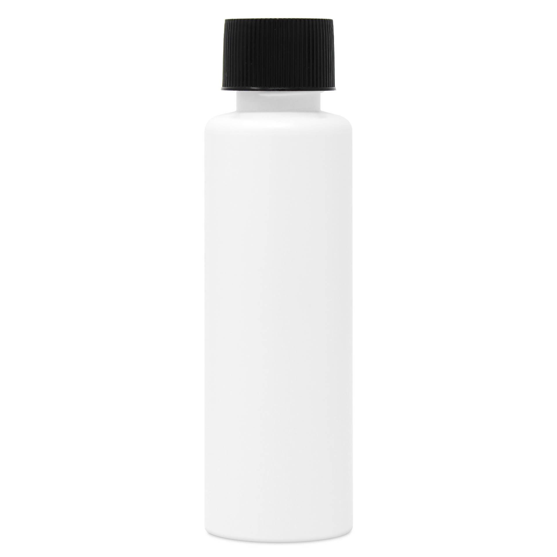DistrEbution Kanister Flasche Weiß 125 ml mit Deckel aus HDPE Kunststoff, Leere Flasche zum Befüllen