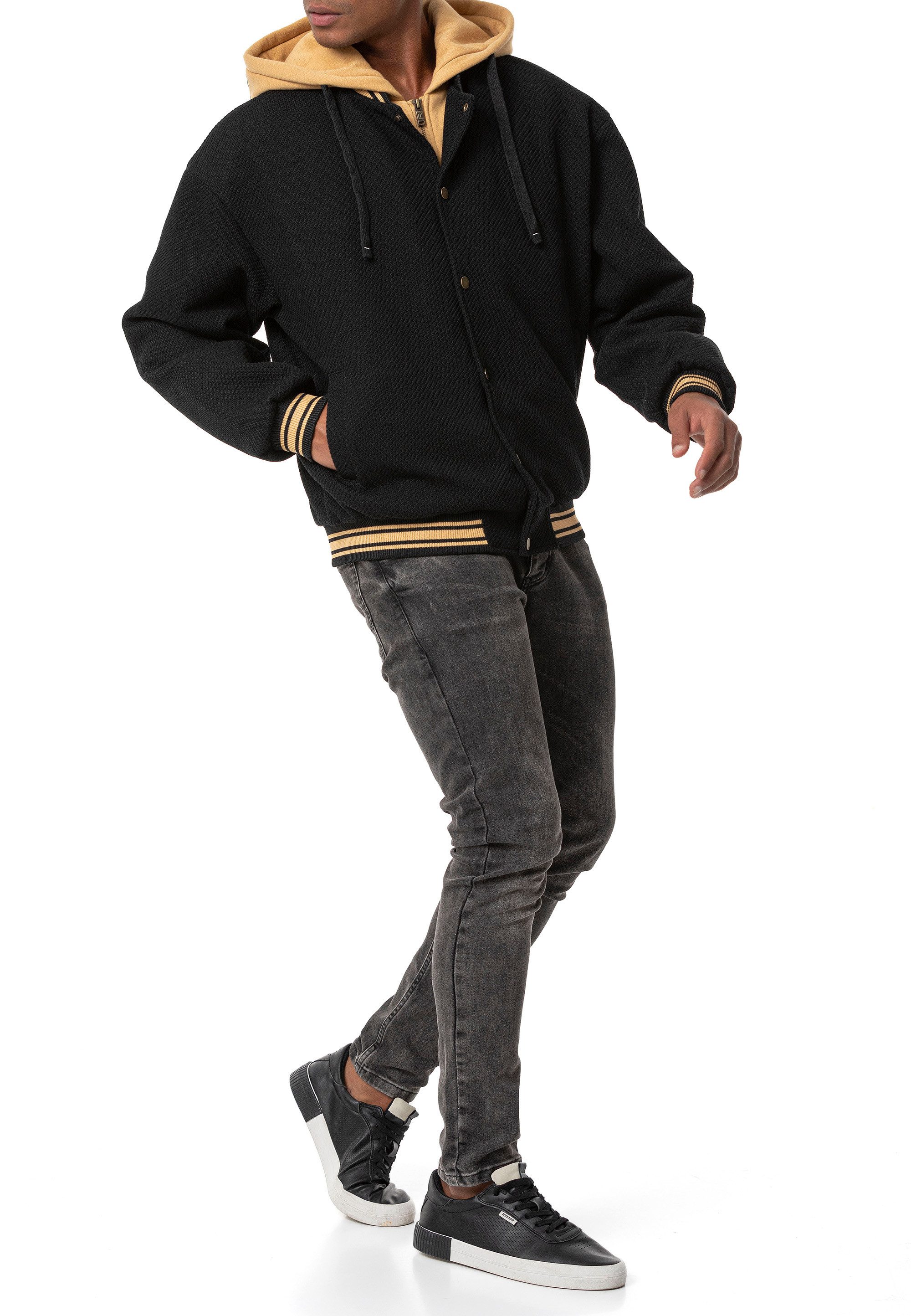 RedBridge Cordjacke mit Kapuze - Sportlicher Stil in hochwertiger Strukturoptik – Bild 4 von 4