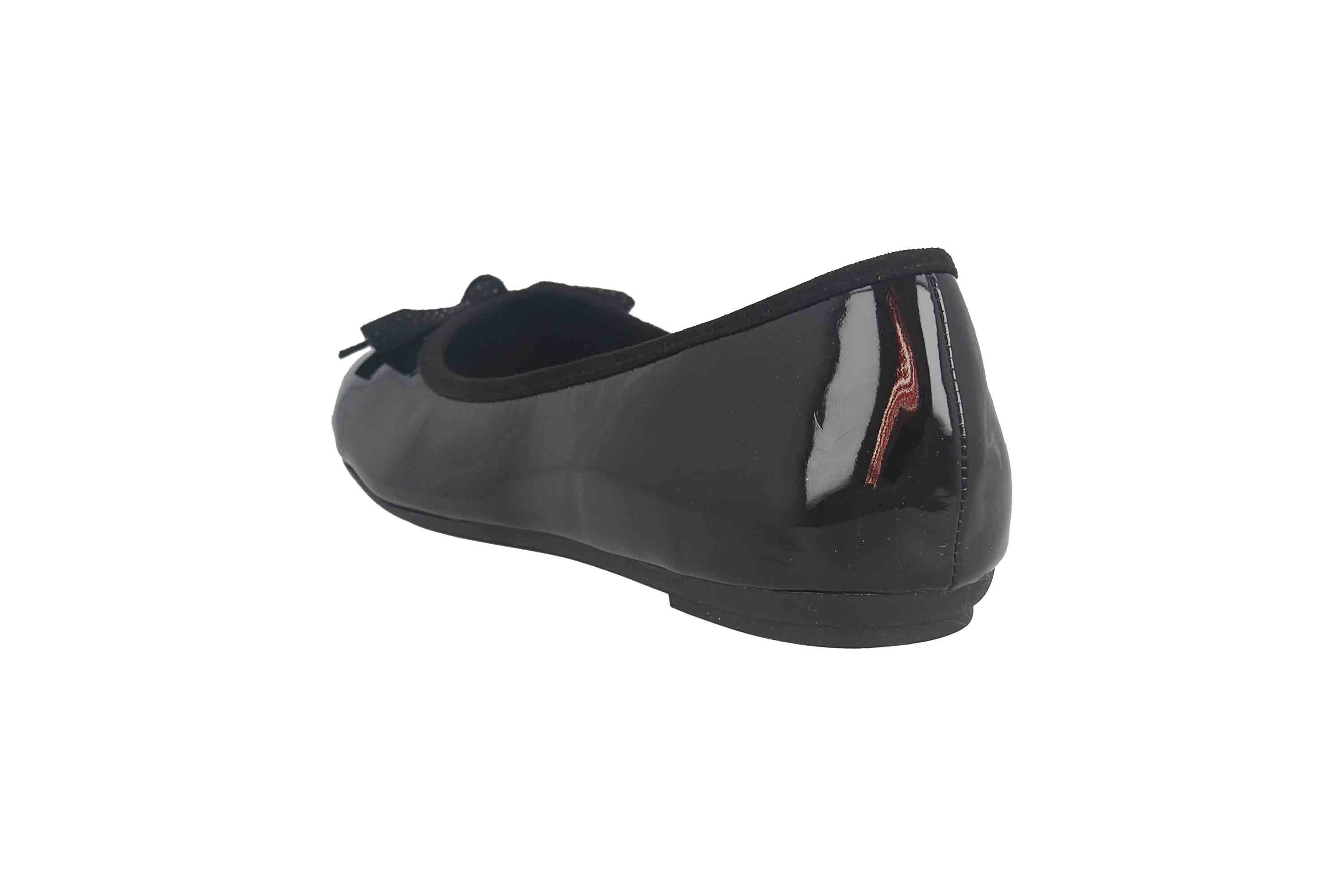 Fitters Footwear 2BB0882002 Black Patent Ballerina