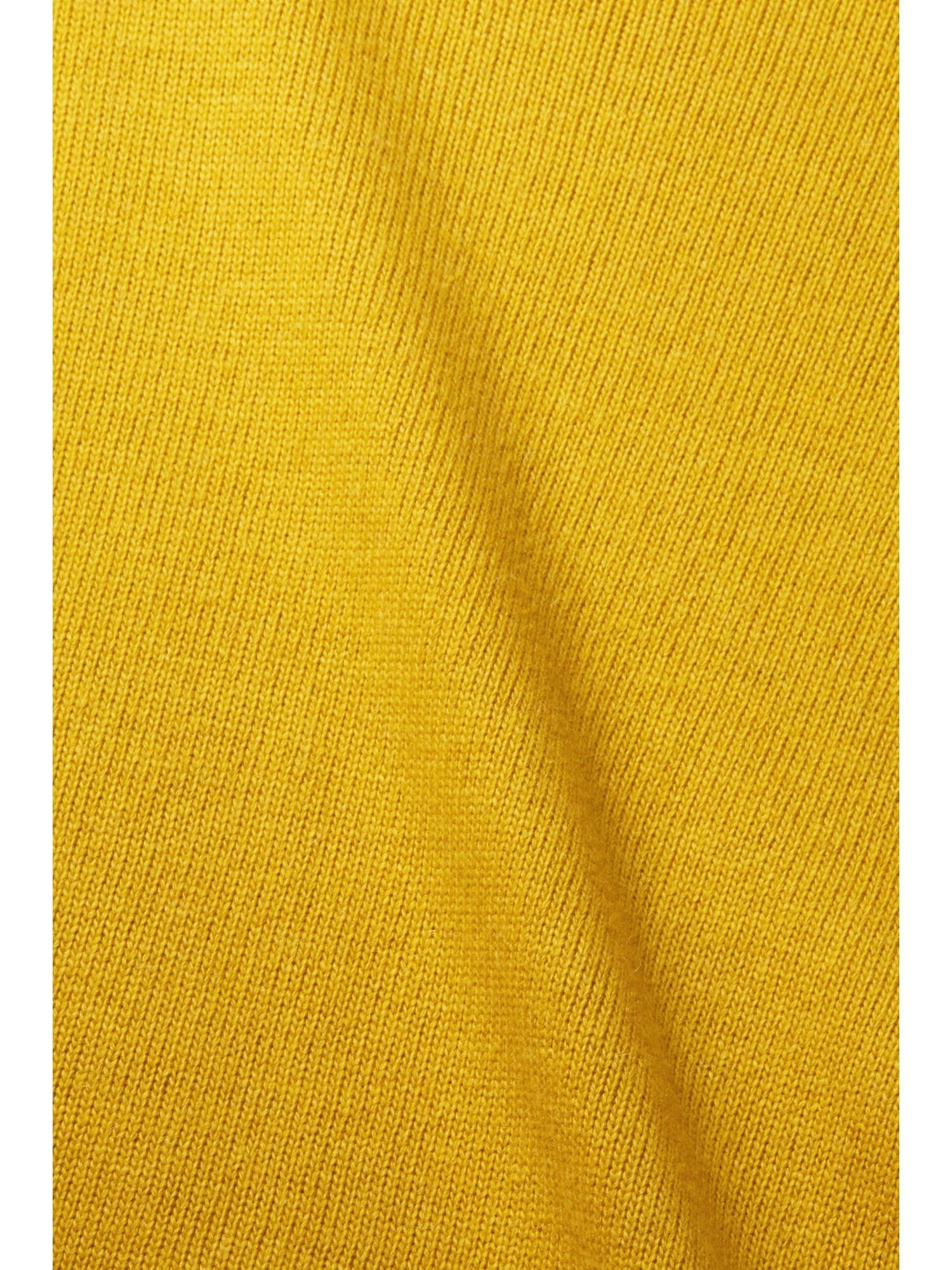 V-Ausschnitt-Pullover aus DUSTY CURVY Wollmix Strickpullover YELLOW Collection Esprit