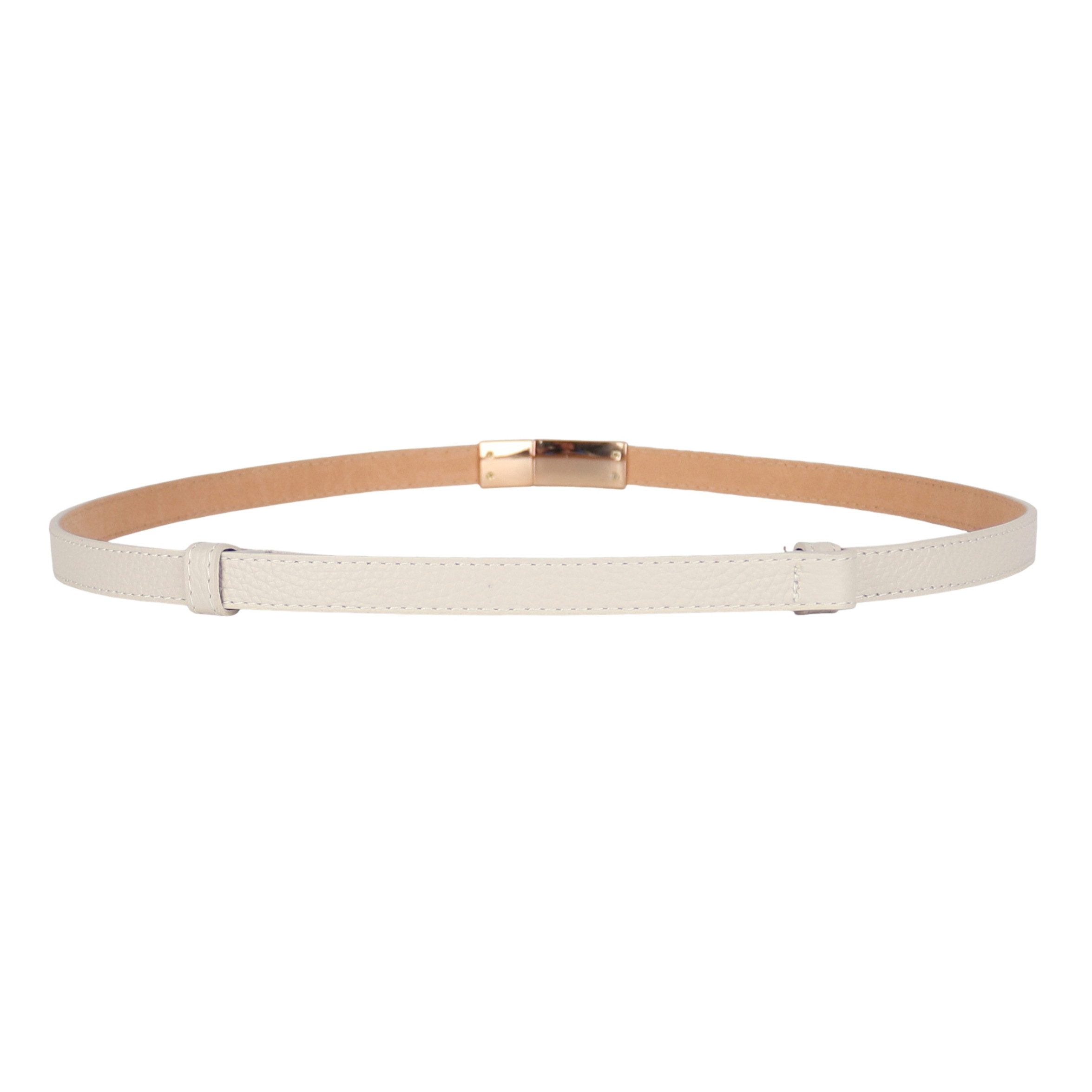 MIRROSI Ledergürtel Damen Gürtel Echtleder, Made in Italy, 18mm breit (Passt fast zu jeder Hosenschlaufe) Einheitsgröße (Geeignet für einen Hüftumfang von ca. 55 bis 100 cm)