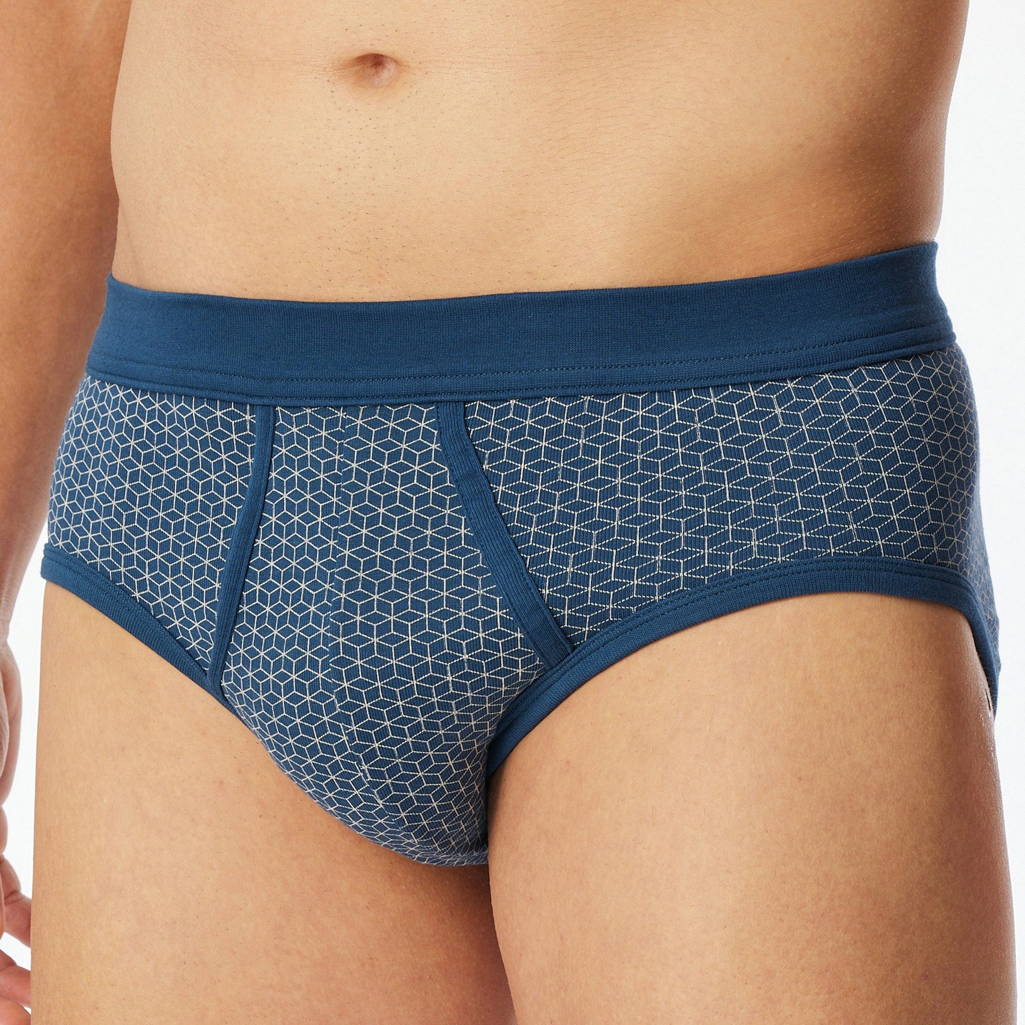 Schiesser Slip Herren-Slip 2er-Pack Feinripp gemustert günstig online kaufen