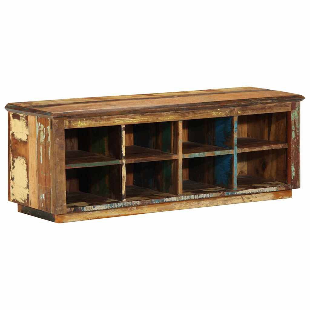 vidaXL Schuhschrank Schuhschrank Braun 110 x 35 x 40 cm Massives upgecyceltes Holz