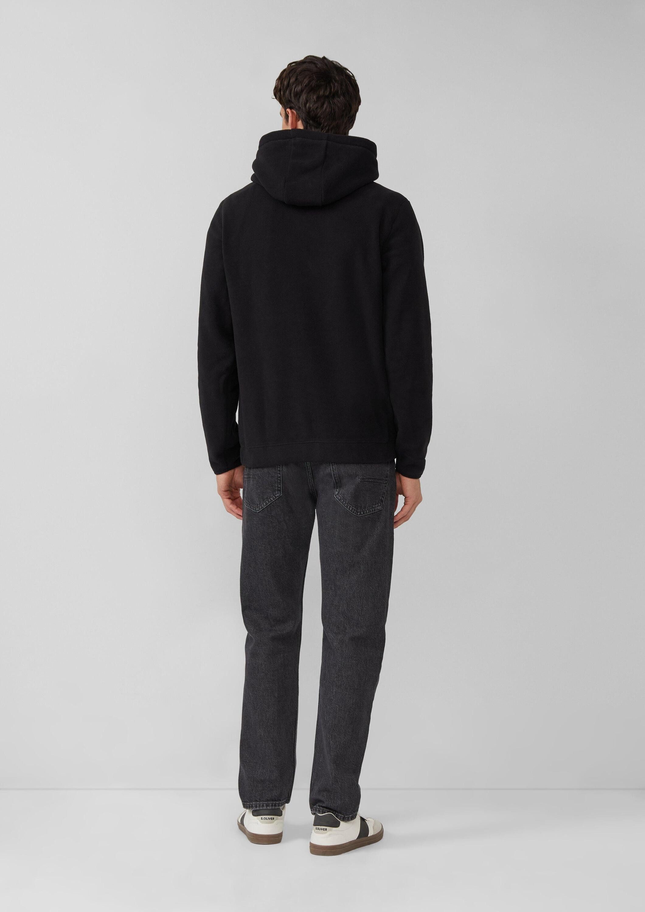 s.Oliver Sweatshirt Sweatshirt Fleece-Hoodie mit Artwork