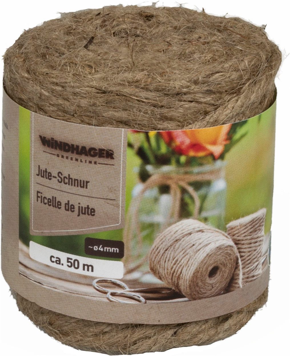 Windhager Jute Schnur Ø 4 mm Länge 50 m