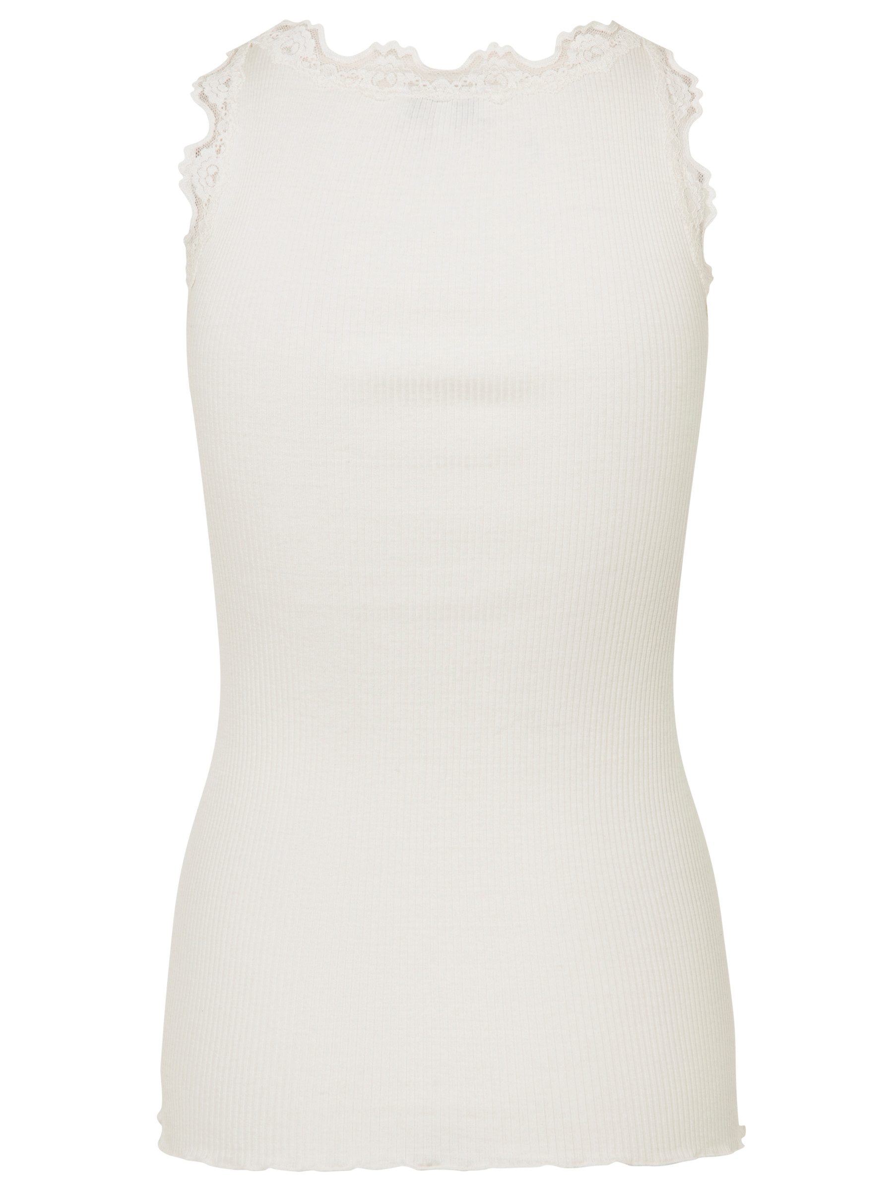 rosemunde Spitzentop Babette Silk Top mit Seide Vintage-Spitzenbesatz, mit Rundhalsausschnitt, hoher Seidenanteil