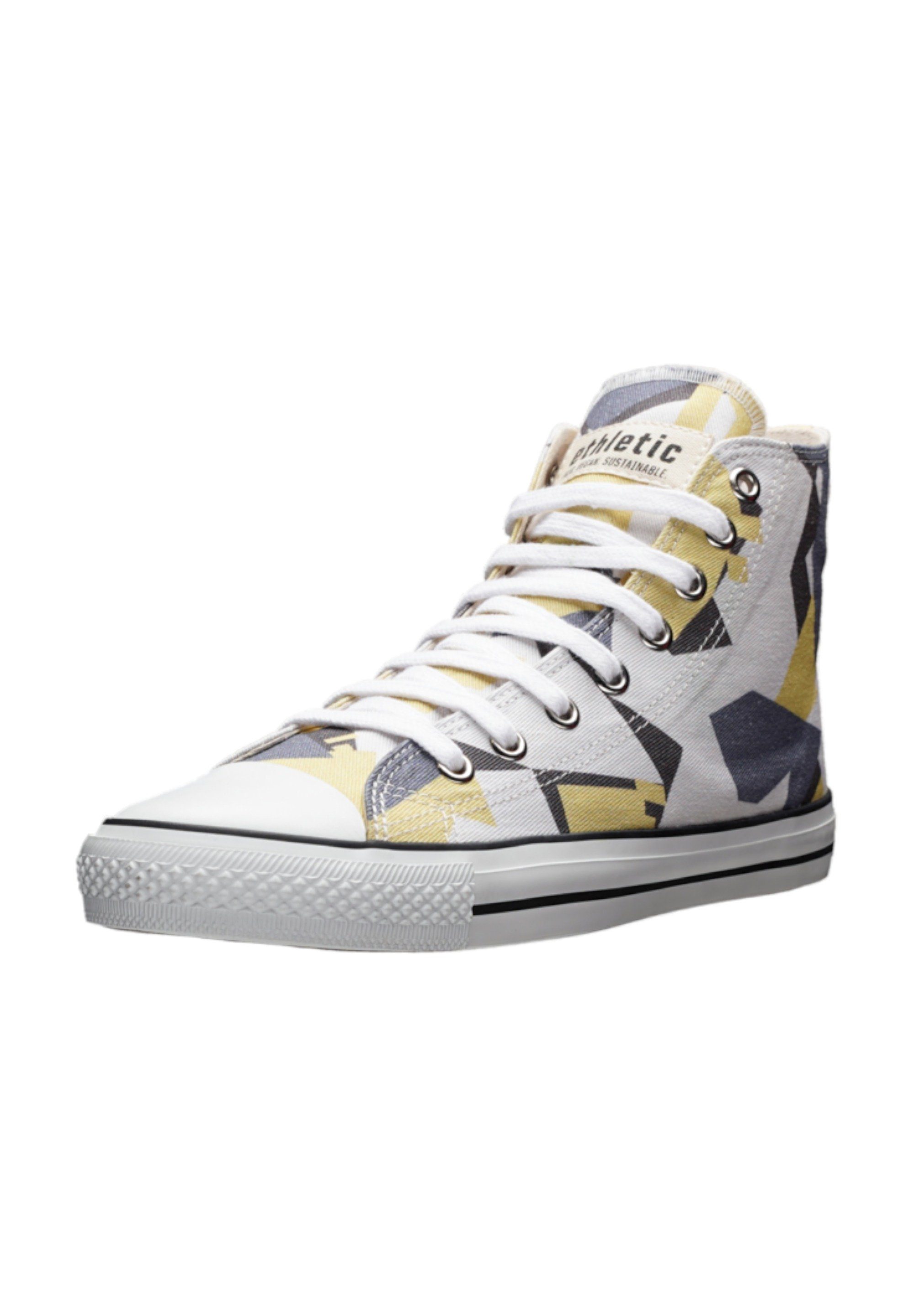 Cut - Sneaker Camou Yellow Produkt White Hi Fairtrade Just Cap ETHLETIC White