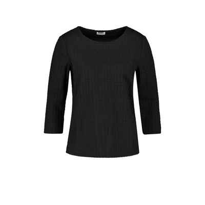 GERRY WEBER Sweatshirt schwarz regular (1-tlg)