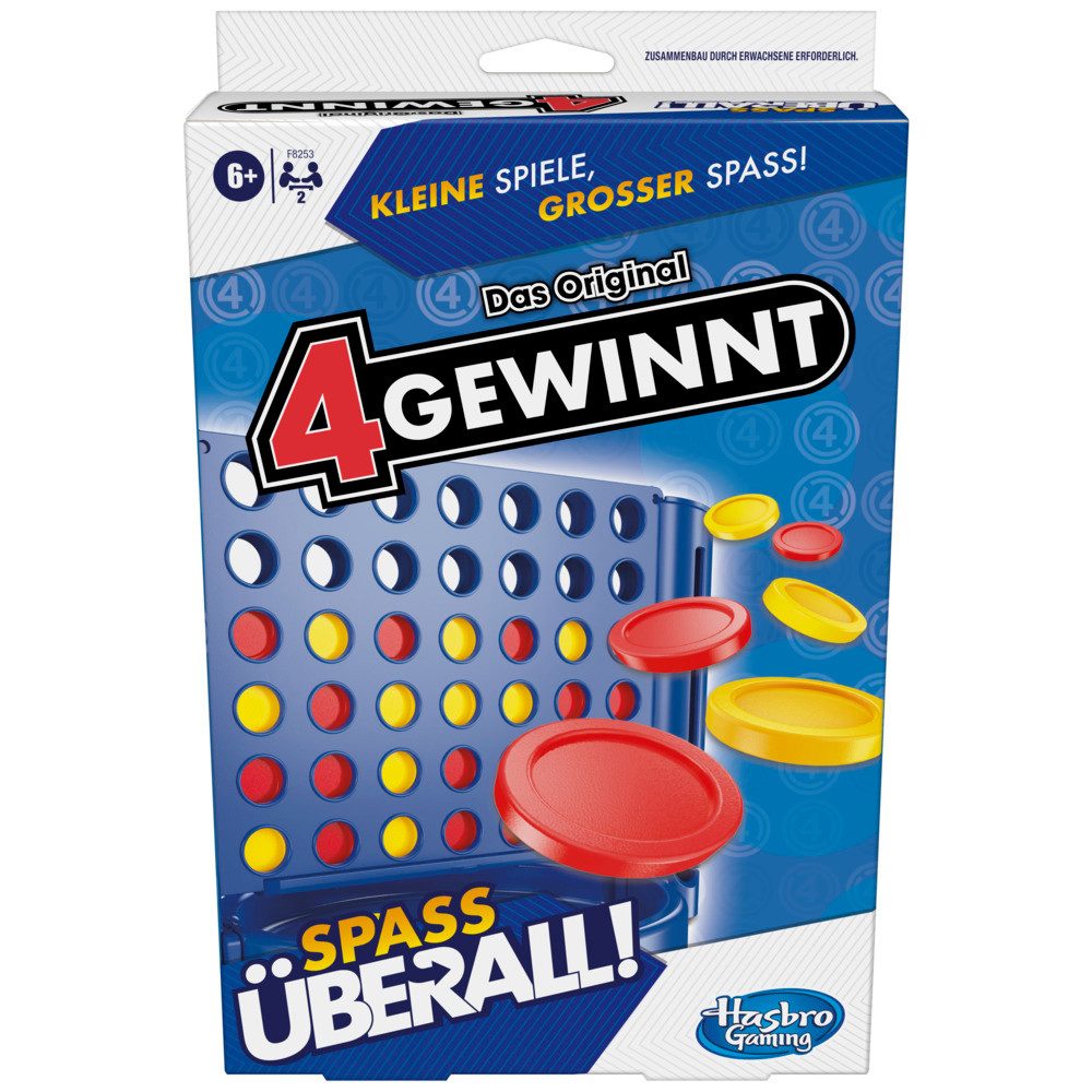 Hasbro Spiel Kompaktspiel 4 Gewinnt Spass überall!