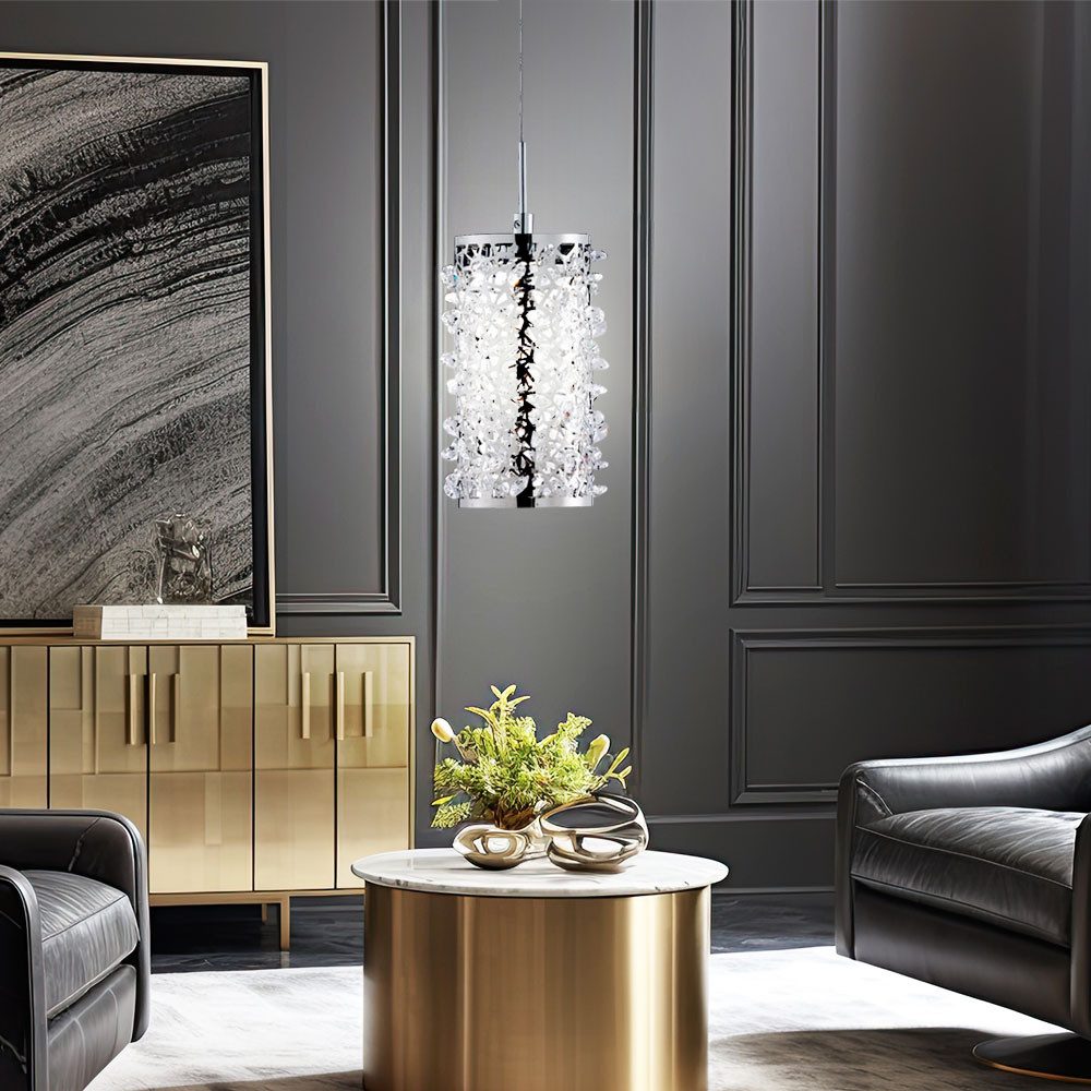 FISCHER & HONSEL LED Pendelleuchte, LED-Leuchtmittel fest verbaut, Warmweiß, LED Kristall Pendelleuchte für Ihren Wohnraum GLOSSY